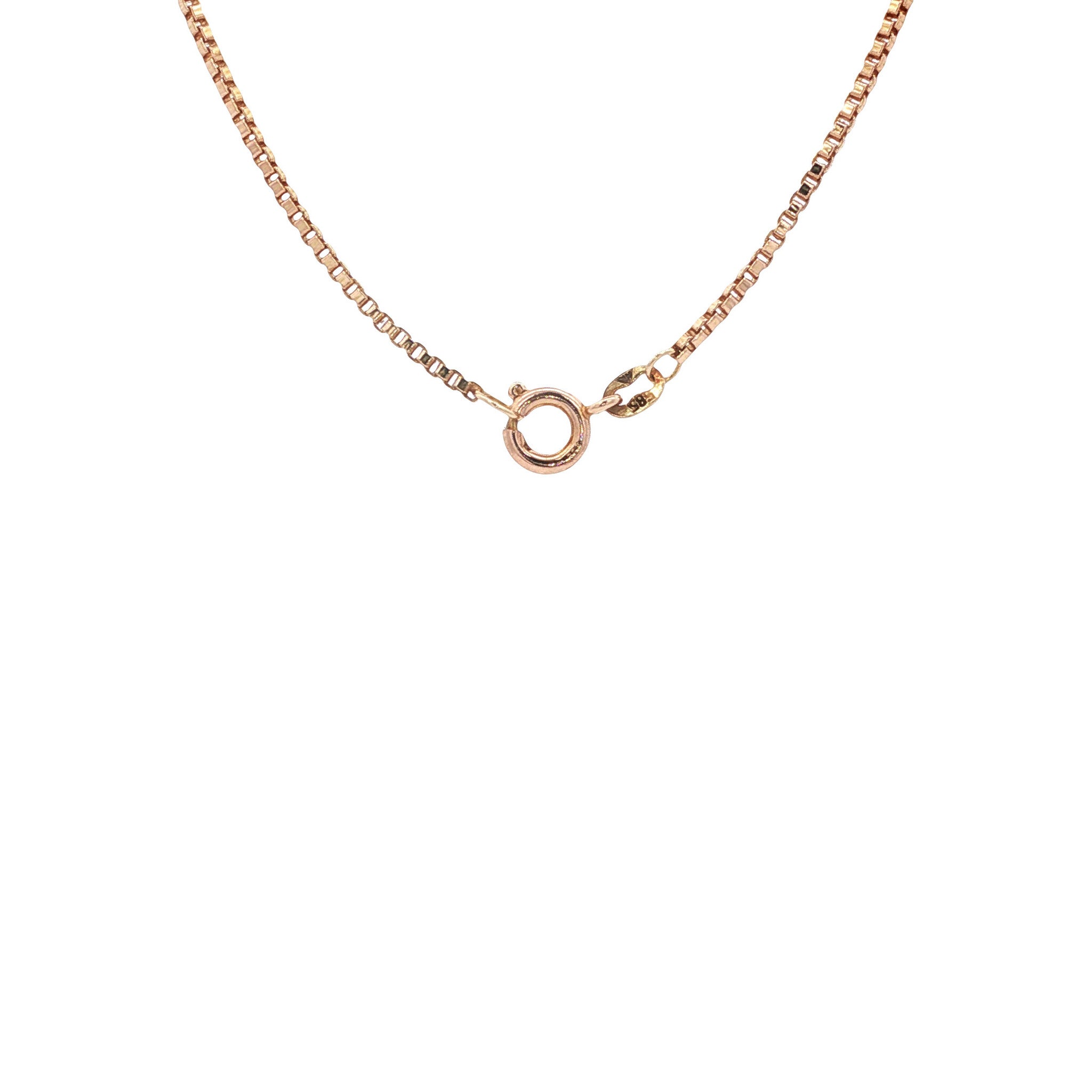 Gold necklace with blood coral 14 kt