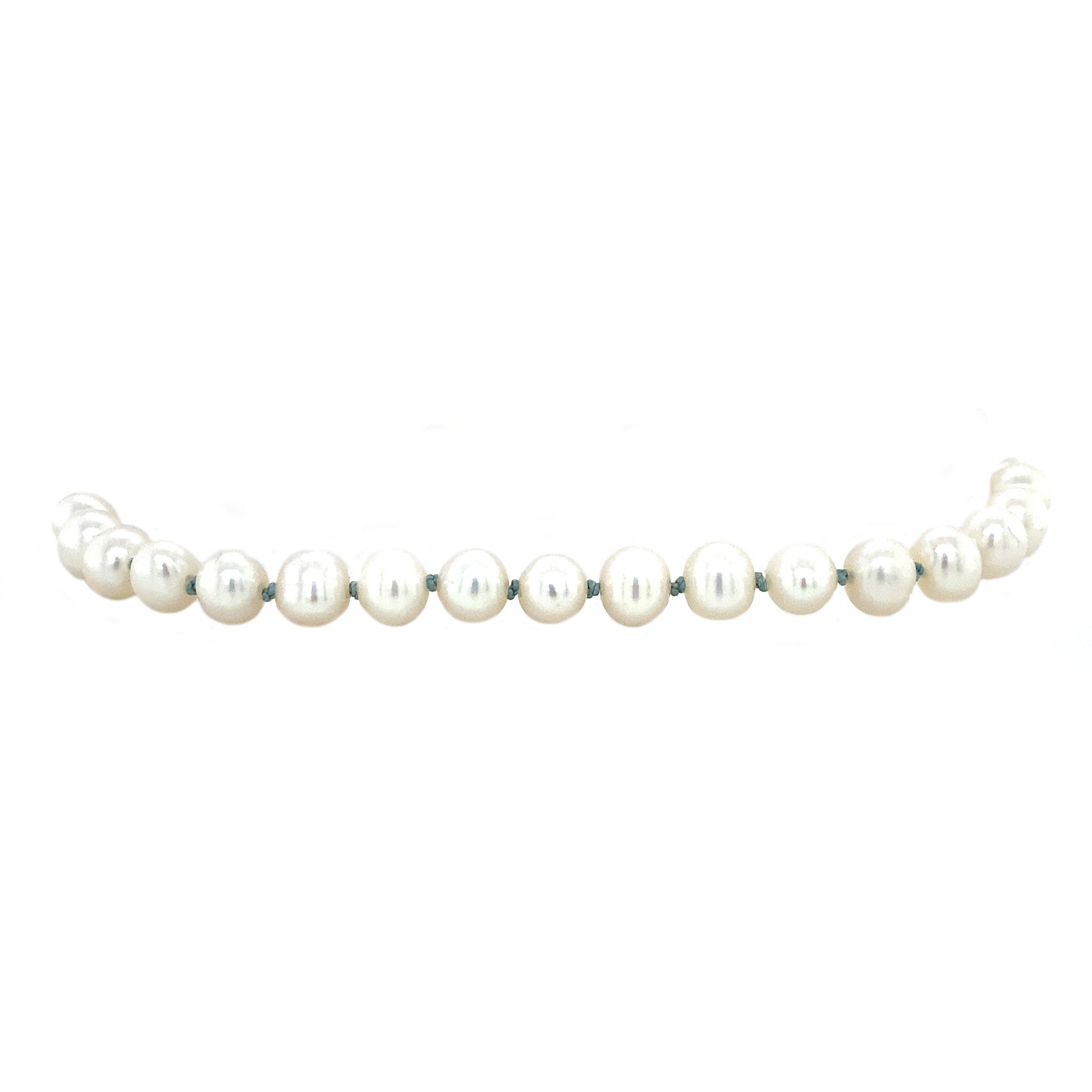 Bracelet with pearls 22 cm 14 krt