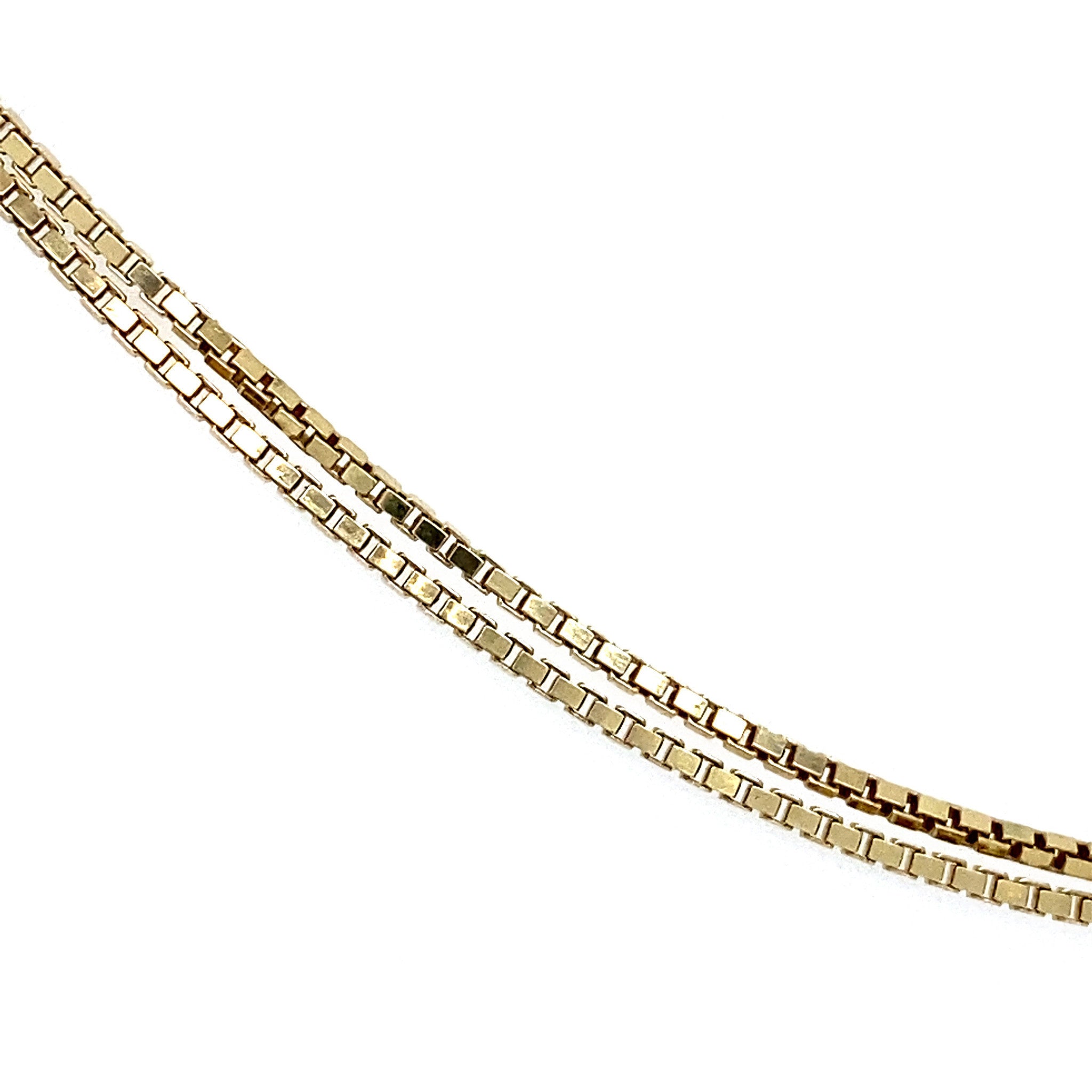 14 kt gold Venetian long necklace
