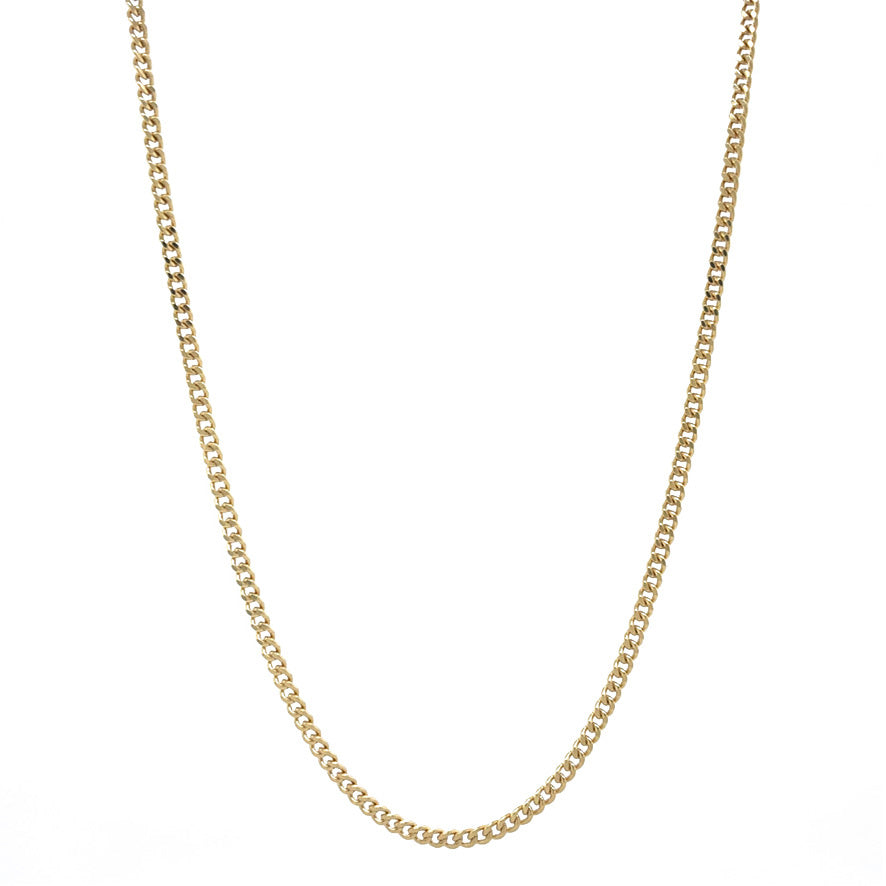 Gold vintage gourmet necklace 14 kt