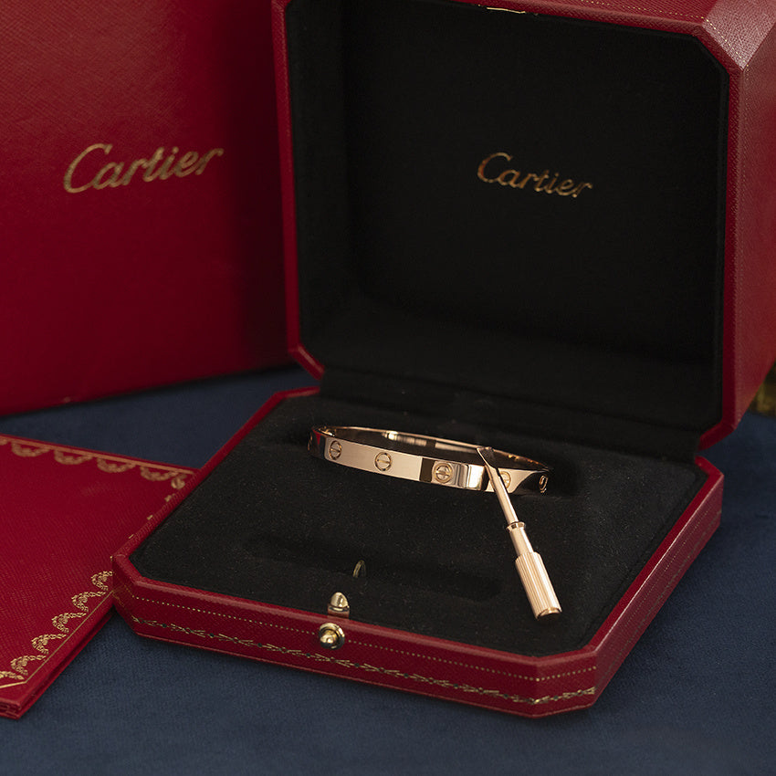 Roségouden vintage Cartier LOVE armband 18 kt