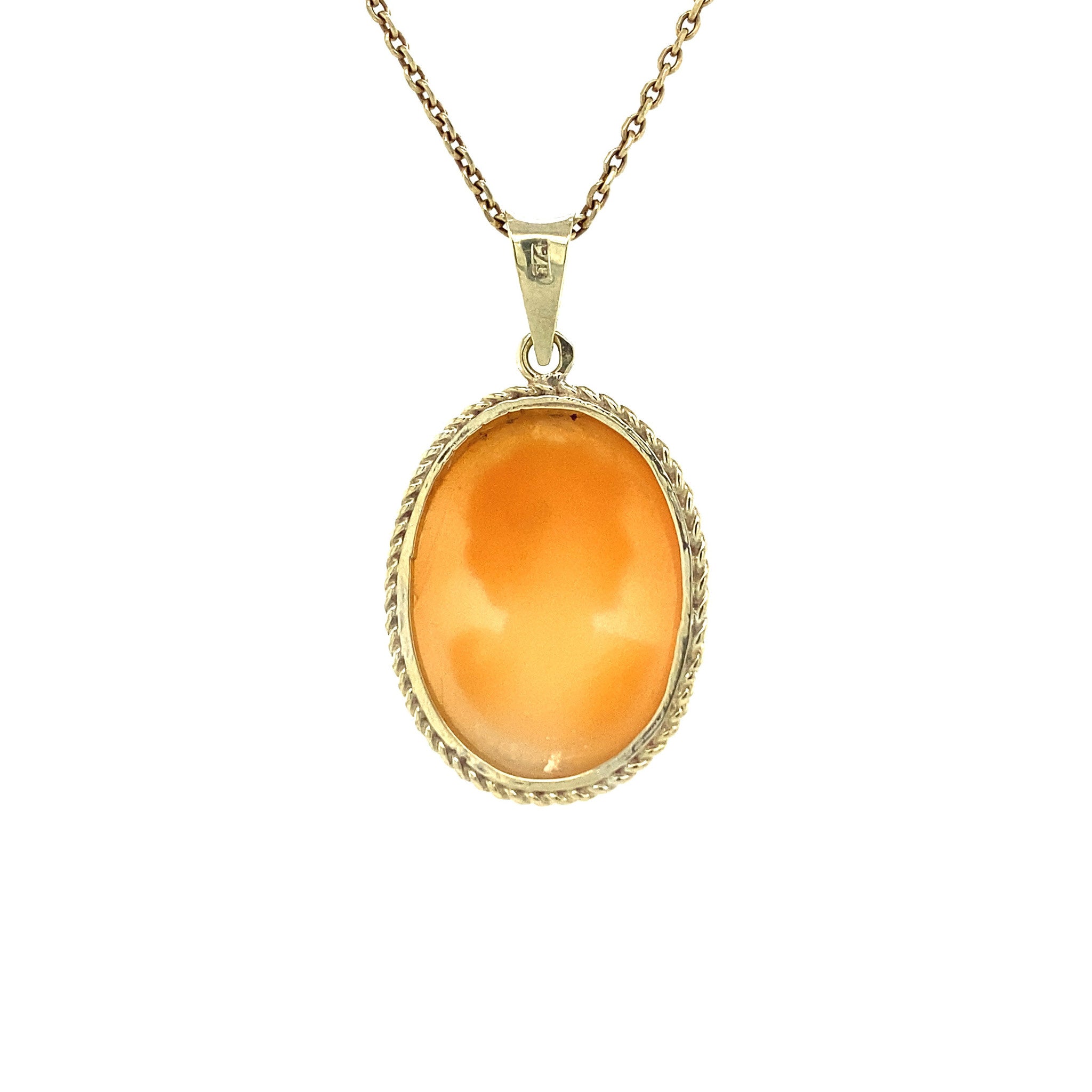 Gouden hanger met camee 14 krt