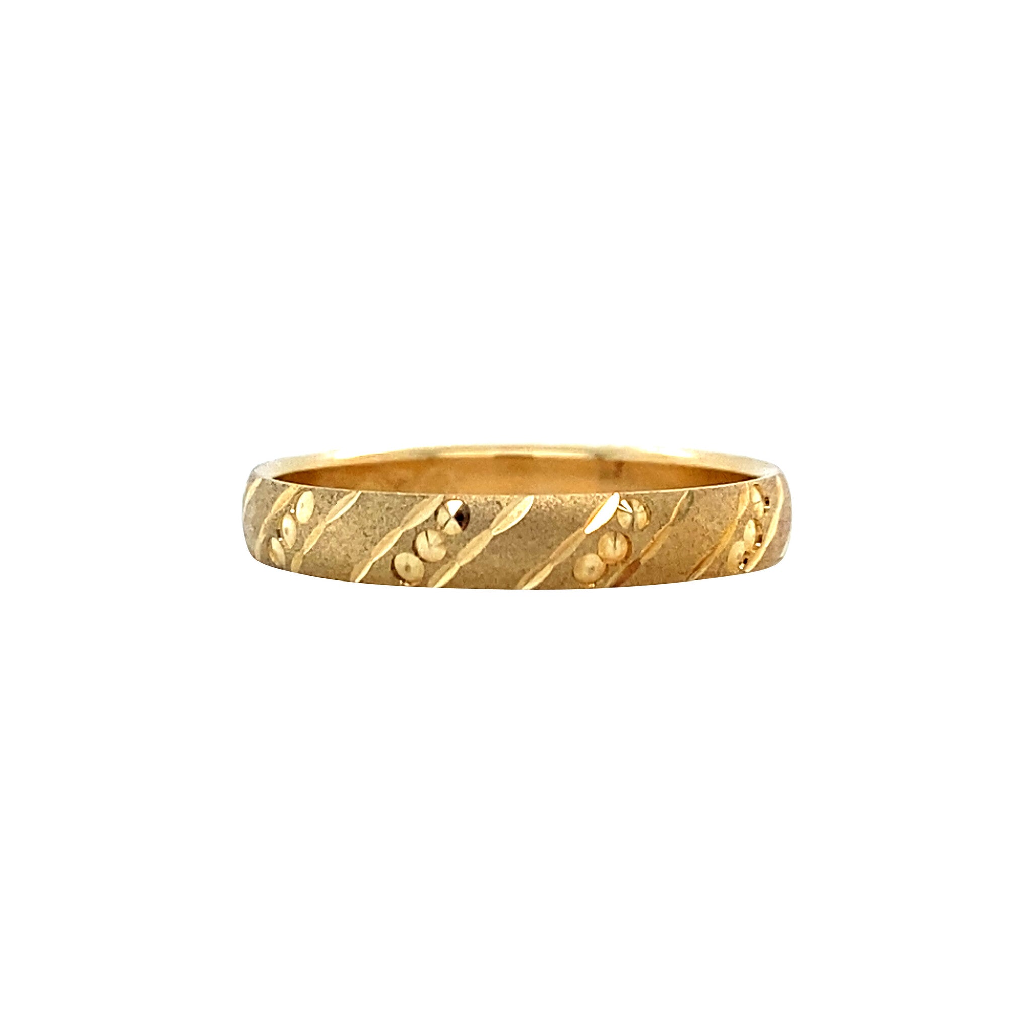 Gouden fantasie ring 14 krt