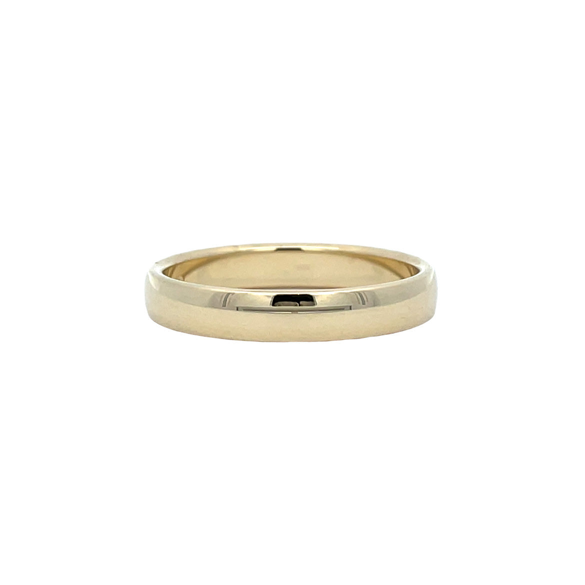 Gouden vintage gladde ring 14 kt