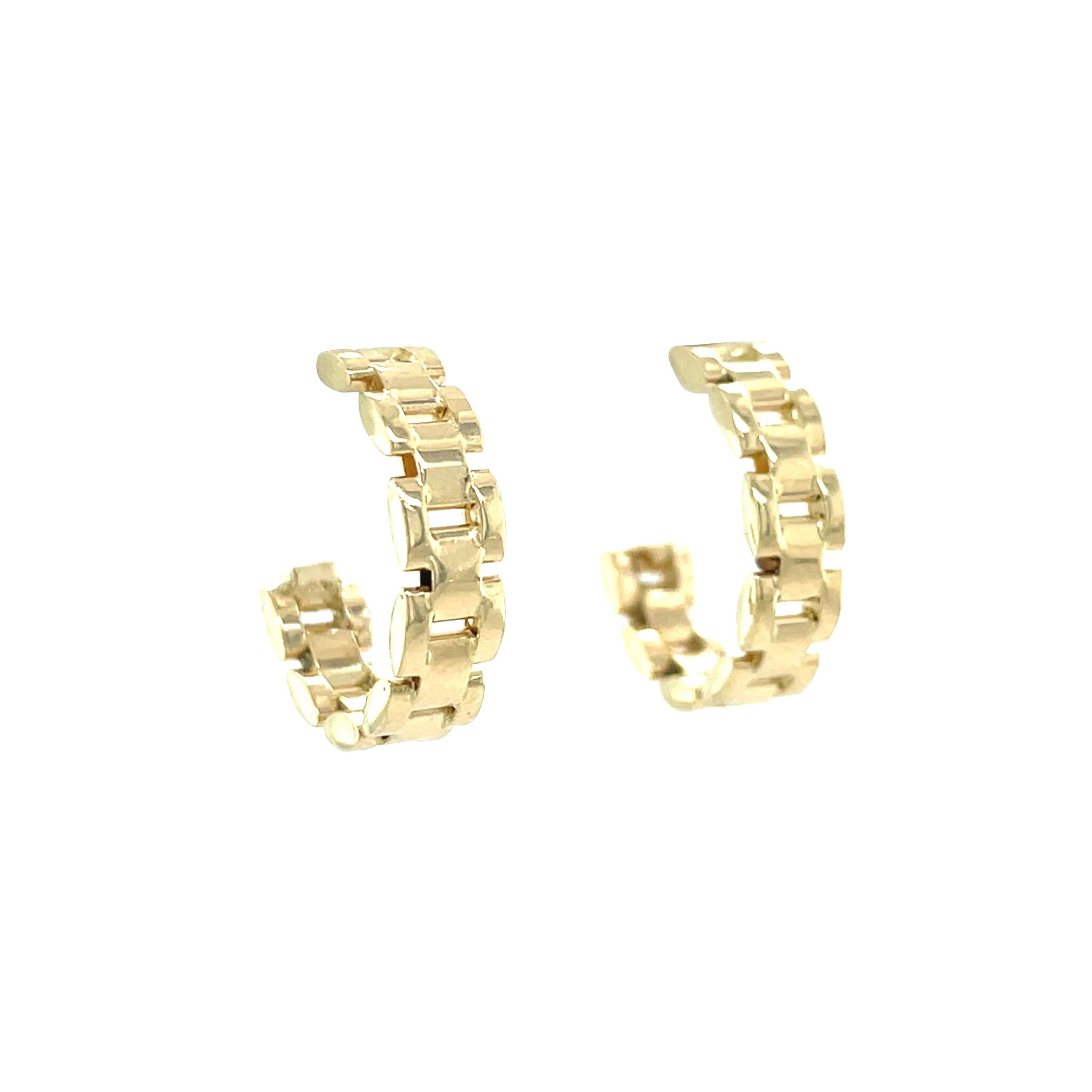 Gouden vintage oorstekers 14 kt