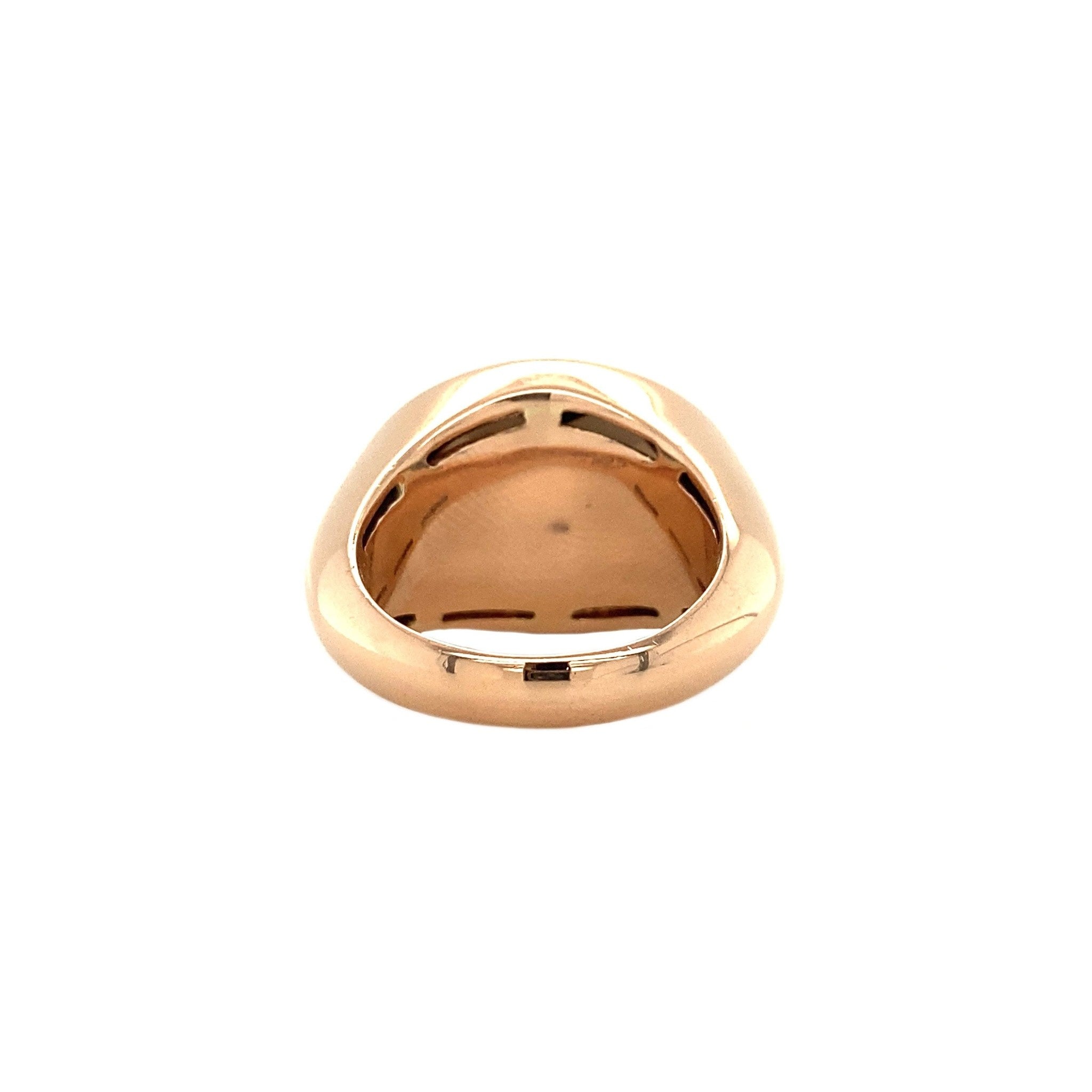 Gouden ring met rooktopaas 14 krt