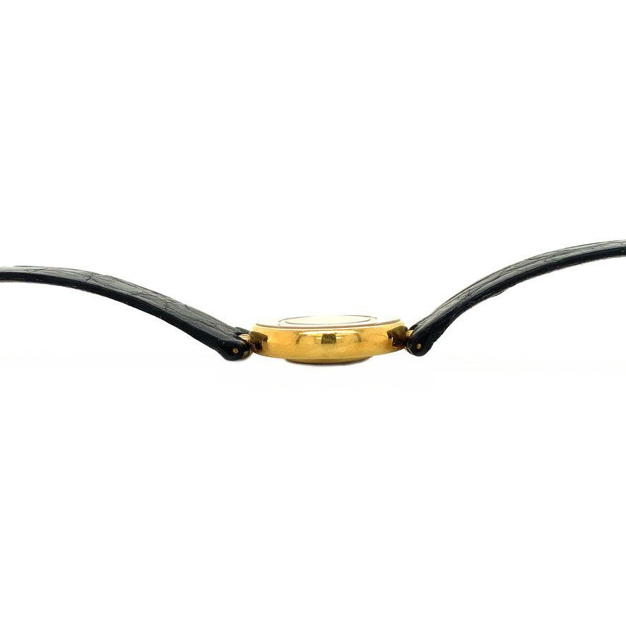 Gouden Chopard dameshorloge met diamant 18 krt