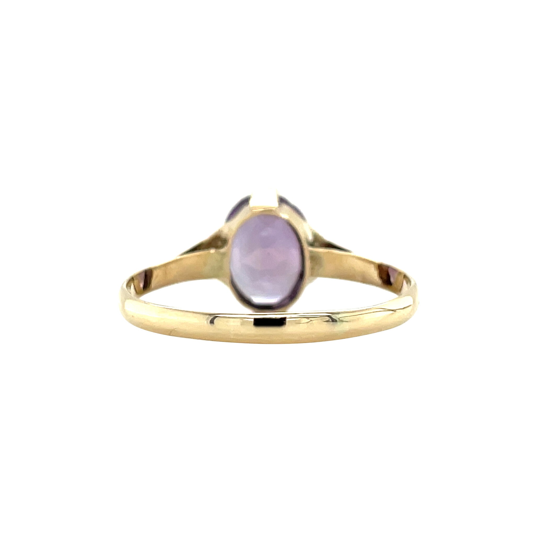Vintage ring with amethyst 12 kt