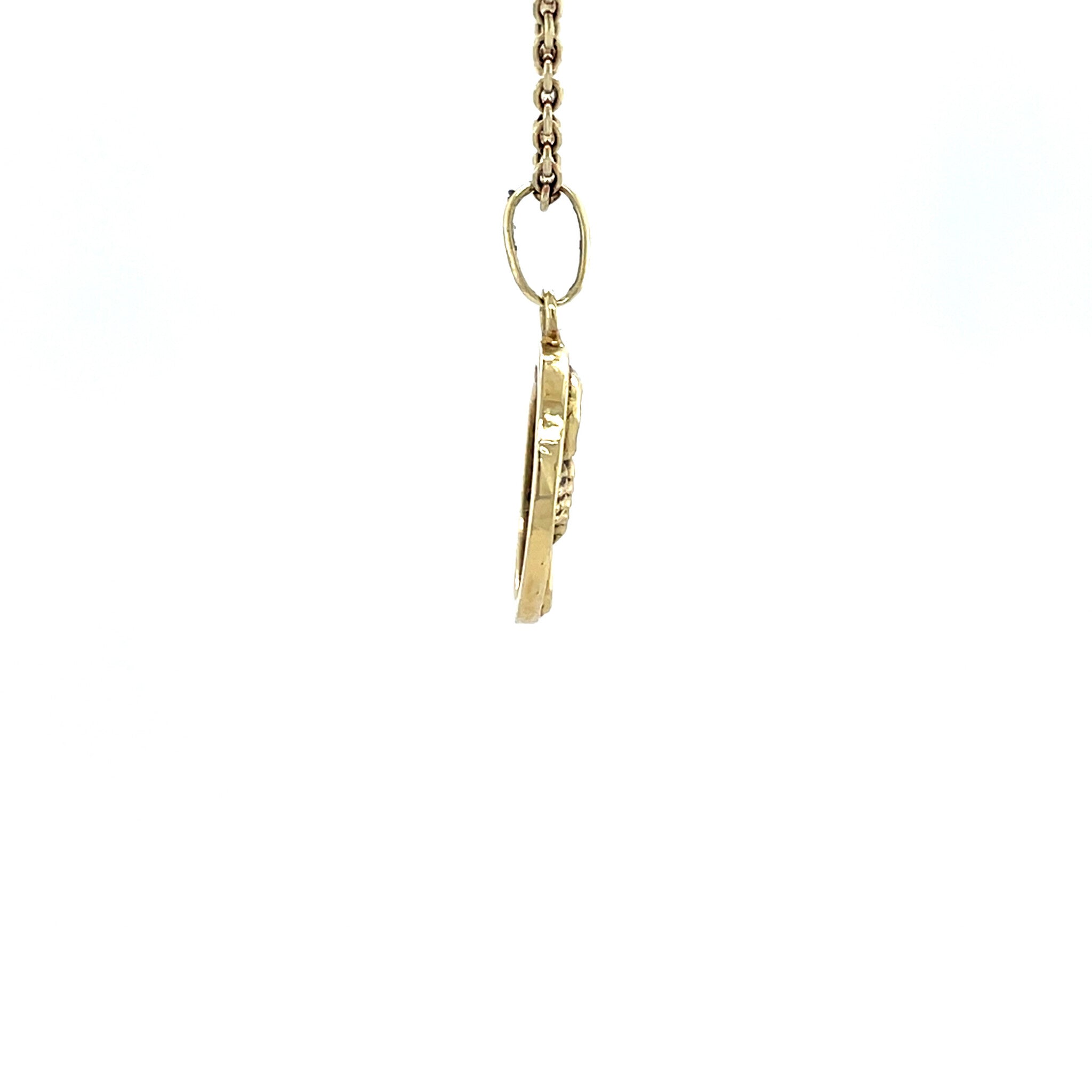 Gouden vintage schorpioen hanger 14 krt