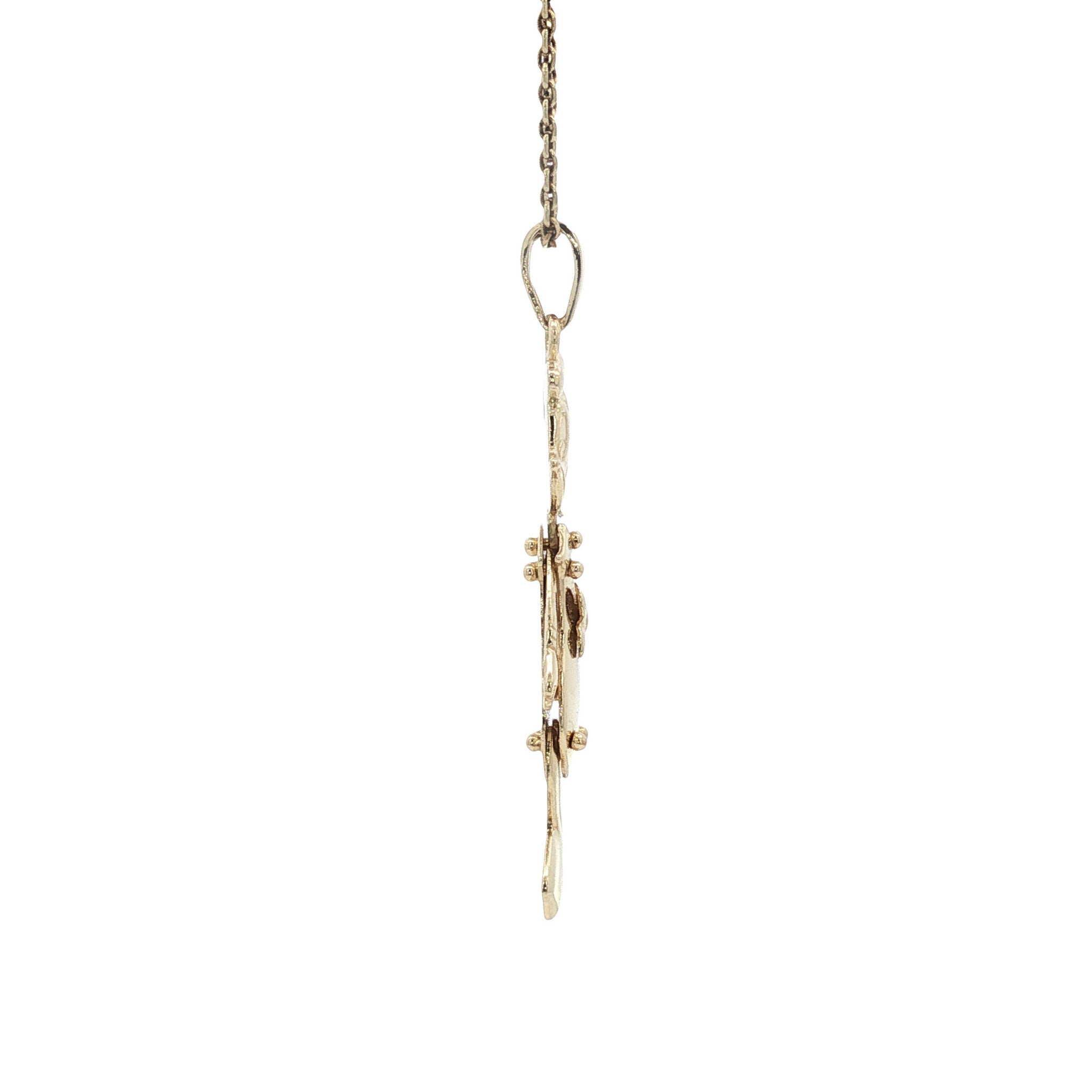 Gouden Vintage Donald Duck hanger 14 kt