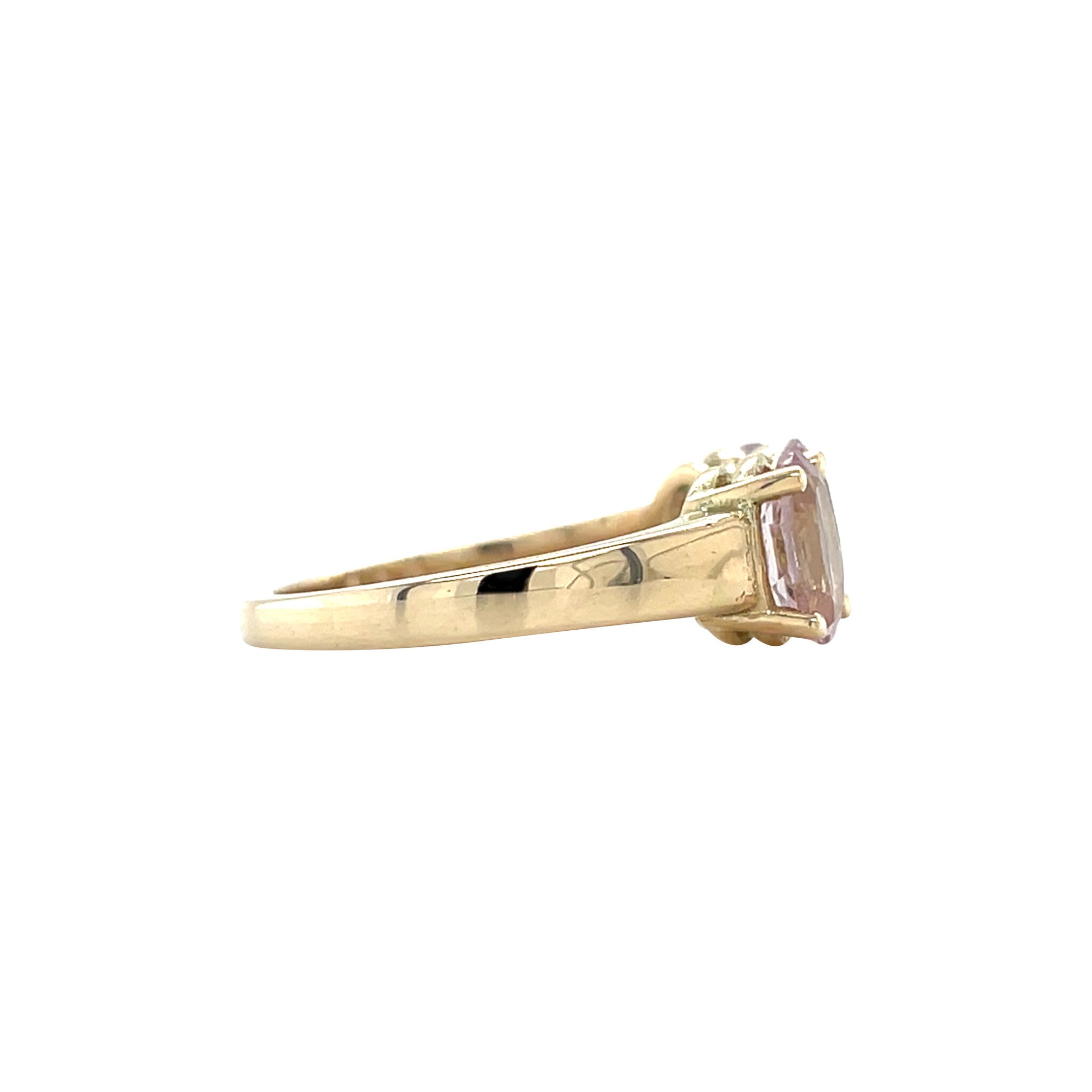 Marlene ring 14 krt - pink sakura