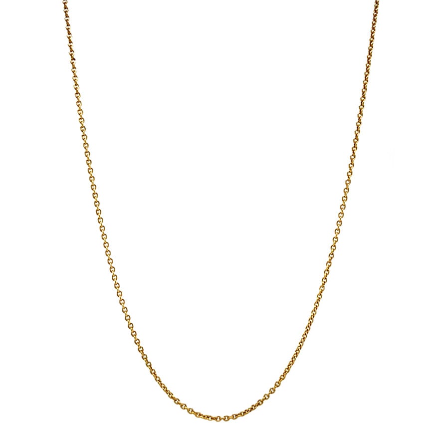 Gold anchor necklace 14 krt