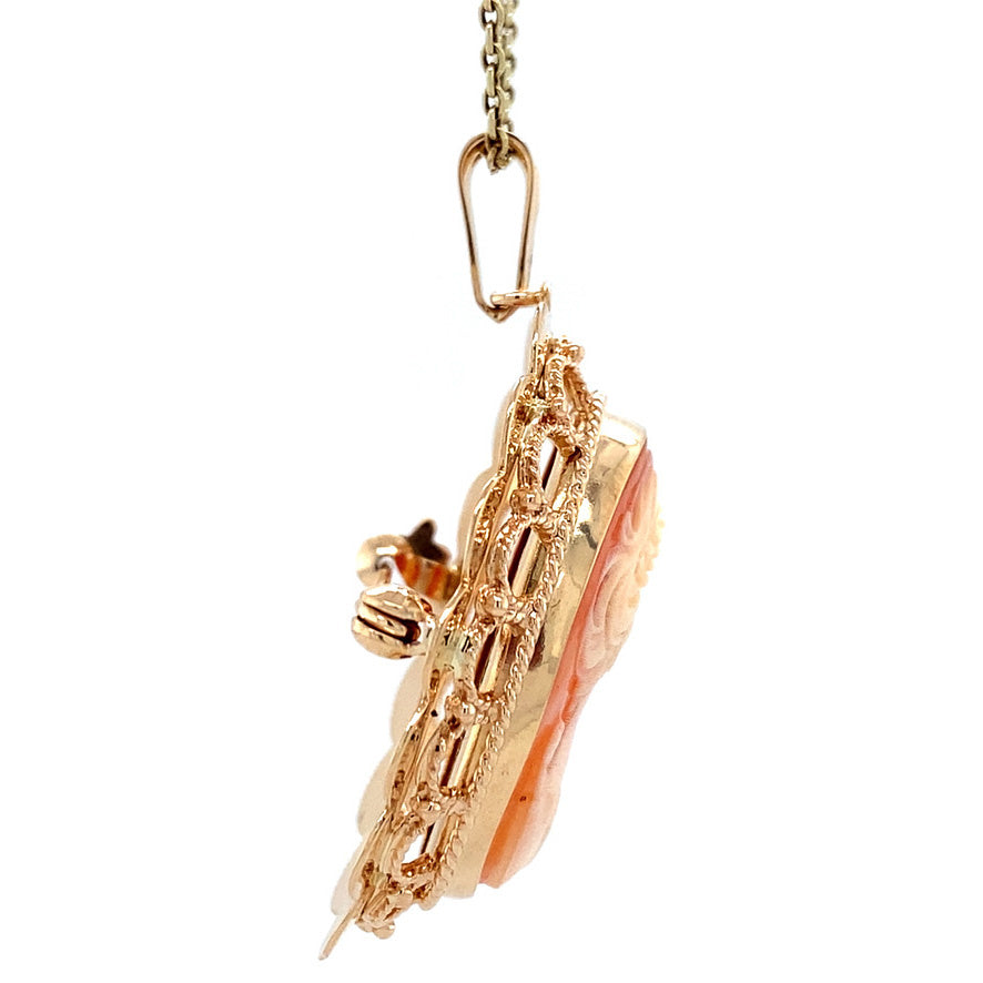 Gouden hanger met camee 14 krt