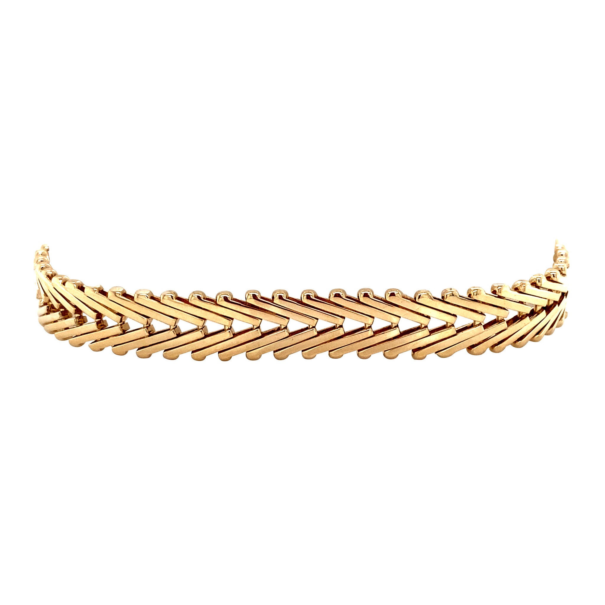 Vintage gold fantasy bracelet, 14 kt
