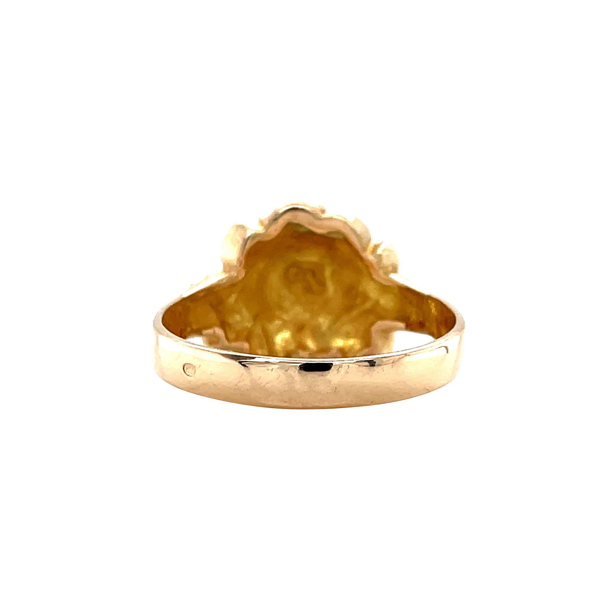 Vintage gold rose ring 14 kt