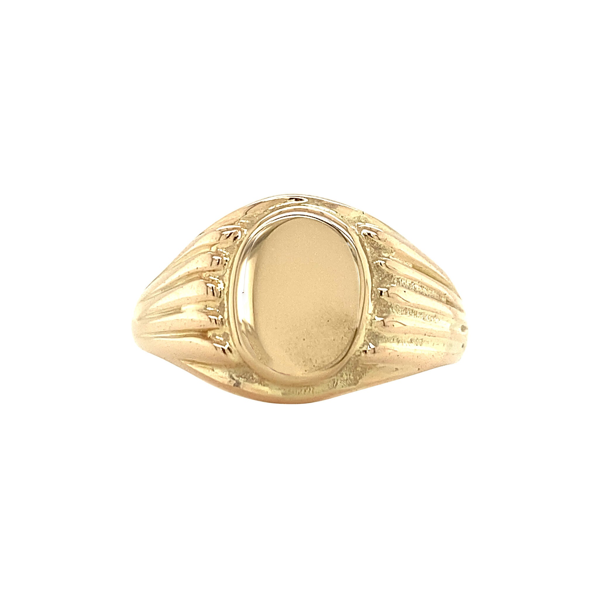 Gouden zegelring 14 krt