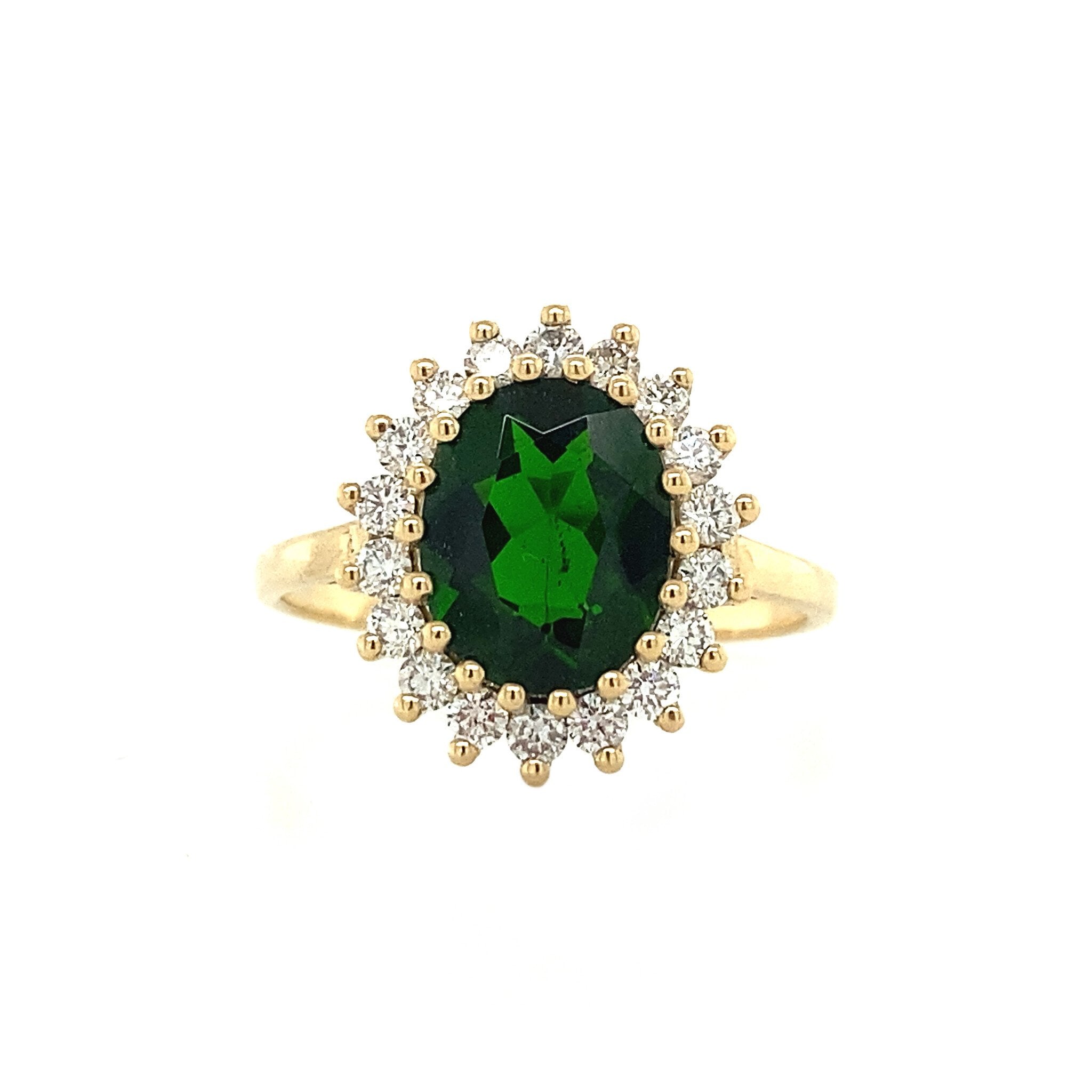Lady Di ring 14 krt - Moss