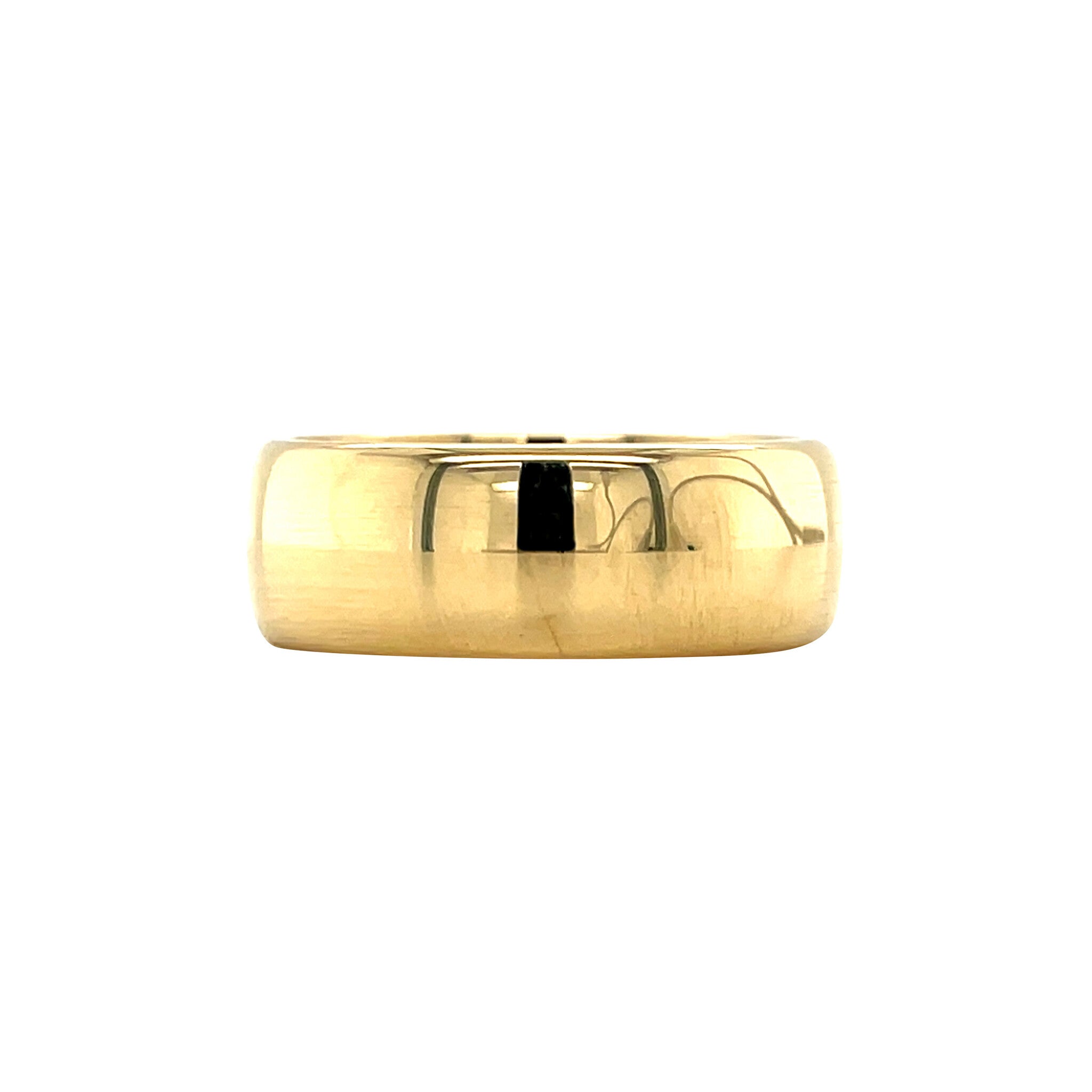 Gold smooth ring 18 kt
