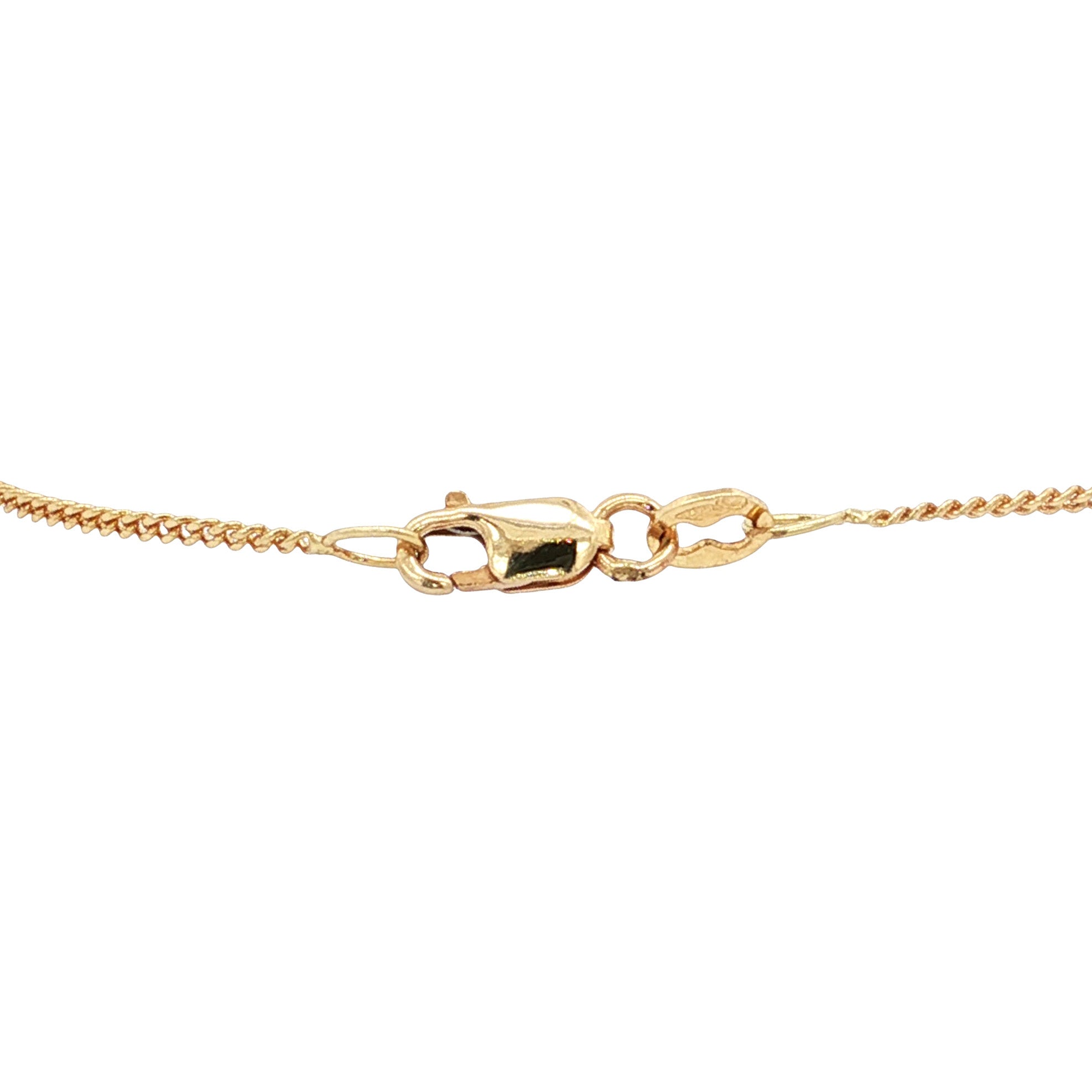 Gouden vintage gourmet armband 14 kt