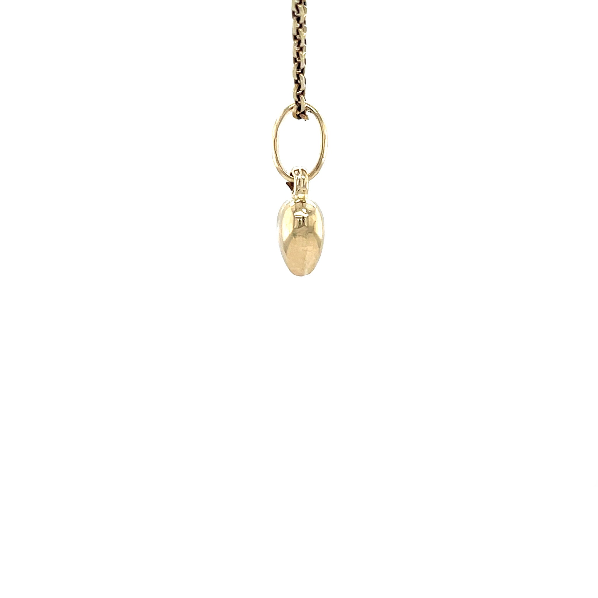 Vintage gold heart pendant 14 kt