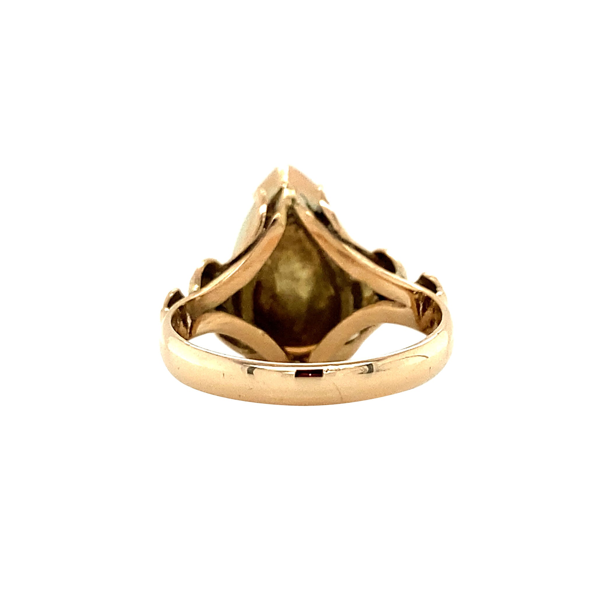 Ring met opaal 12 krt