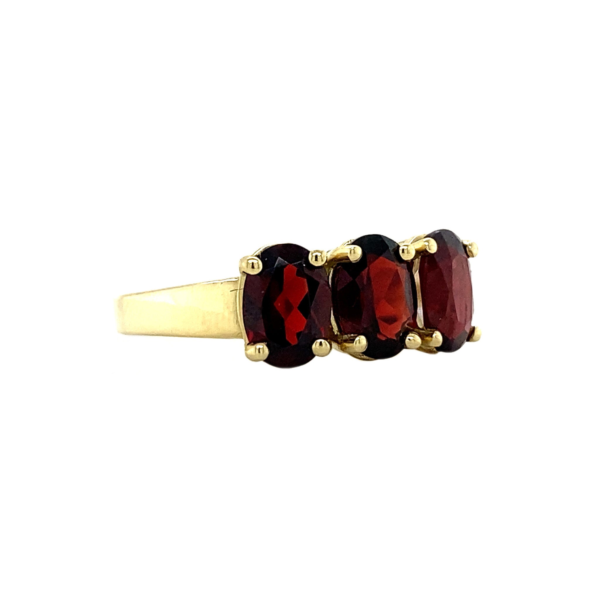 Marlene ring 14 krt -Merlot