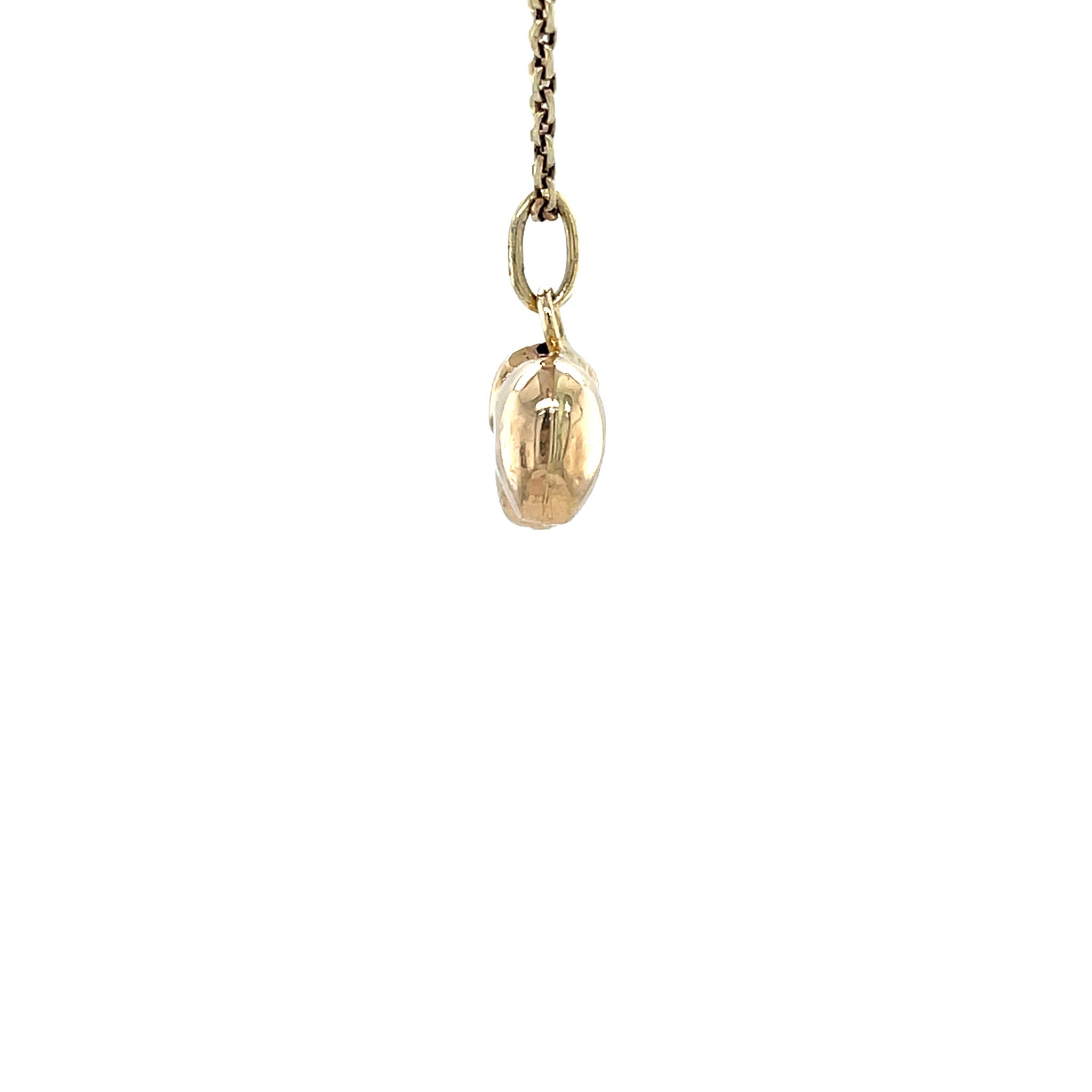 Gouden vintage olifant hanger 14 krt