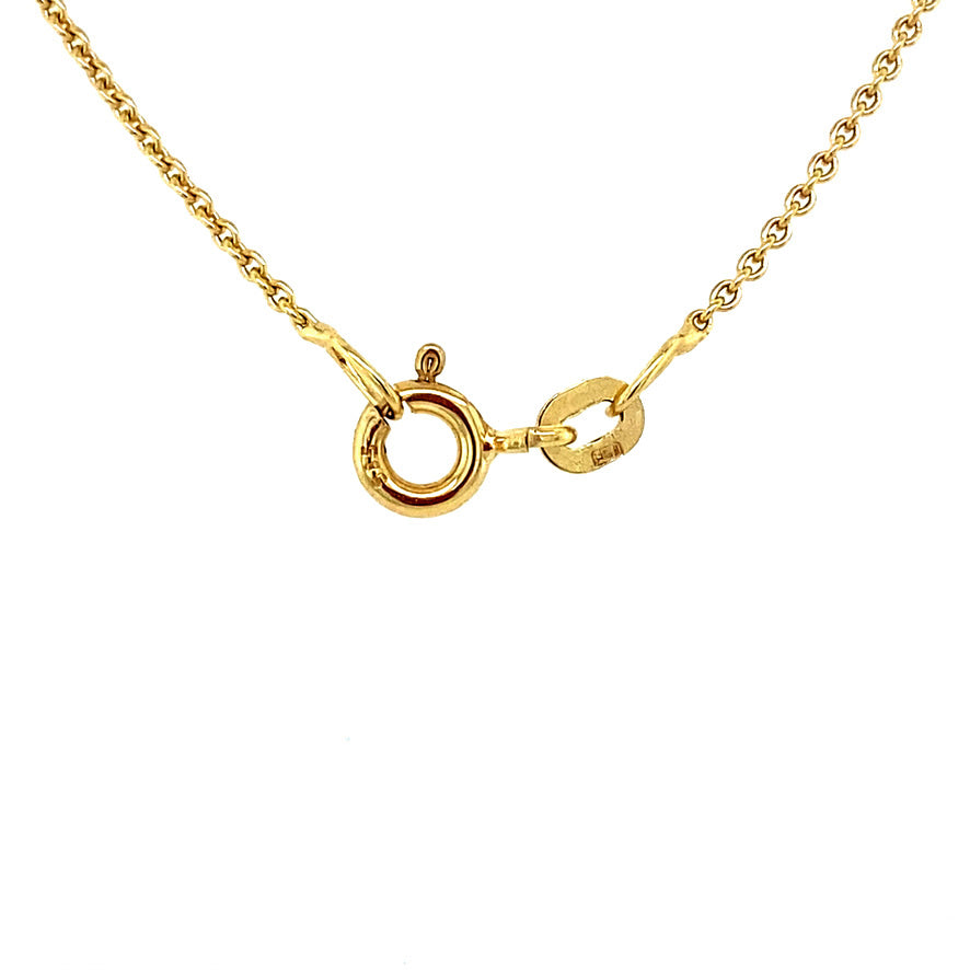 Gouden anker collier 14 krt