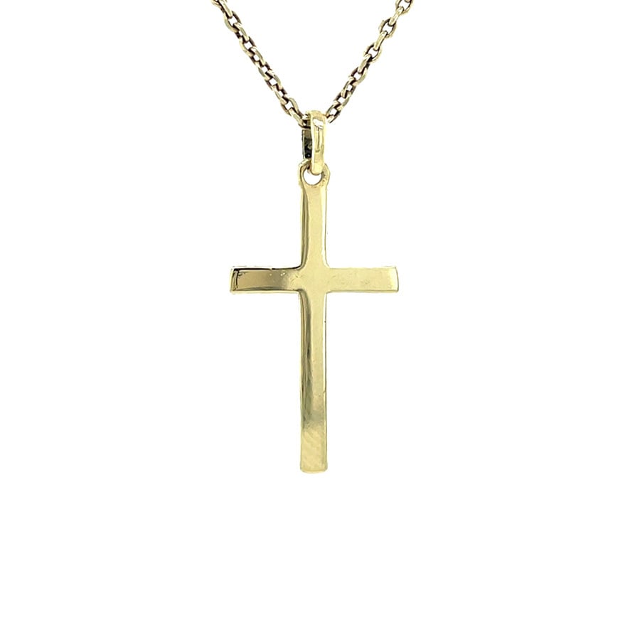 Vintage 14 kt gold cross pendant