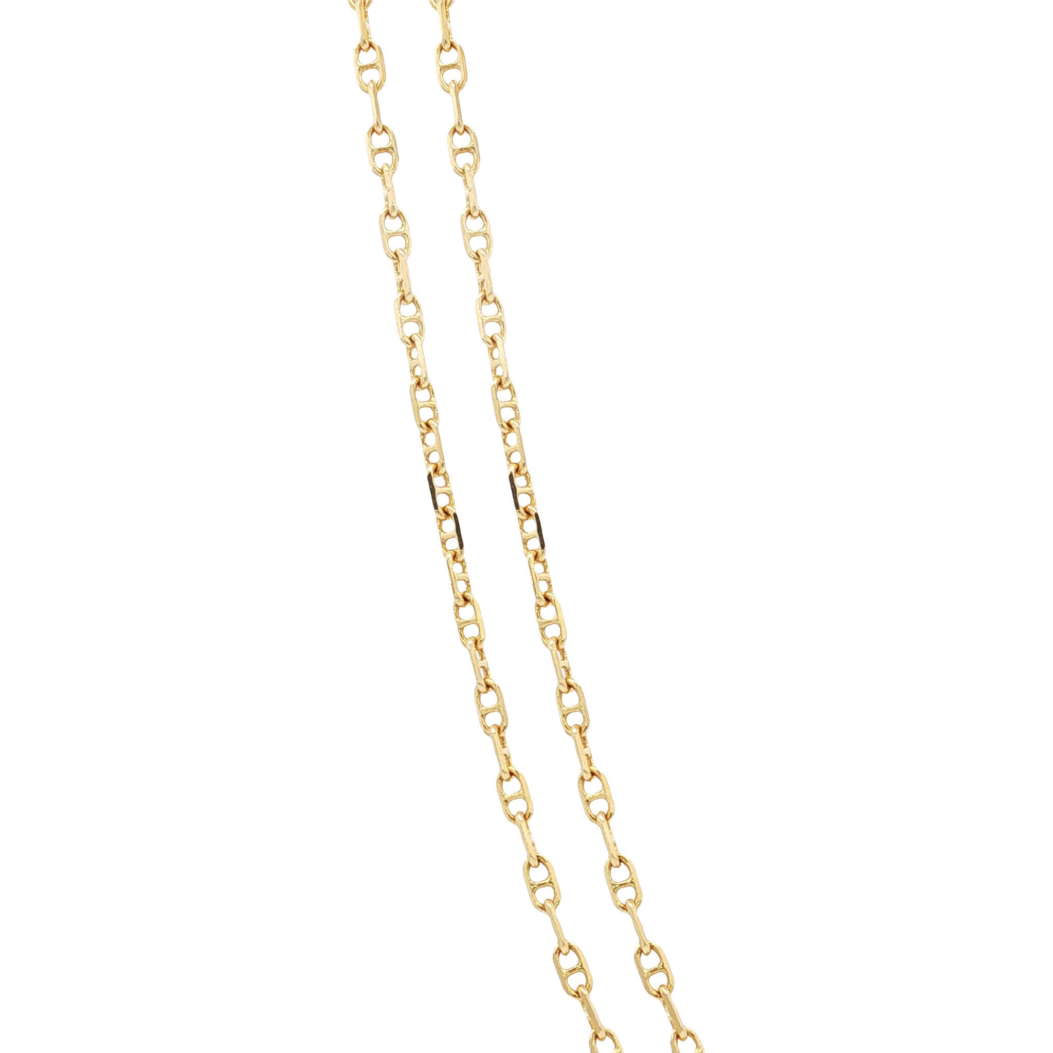 Gold vintage fantasy necklace 14 kt