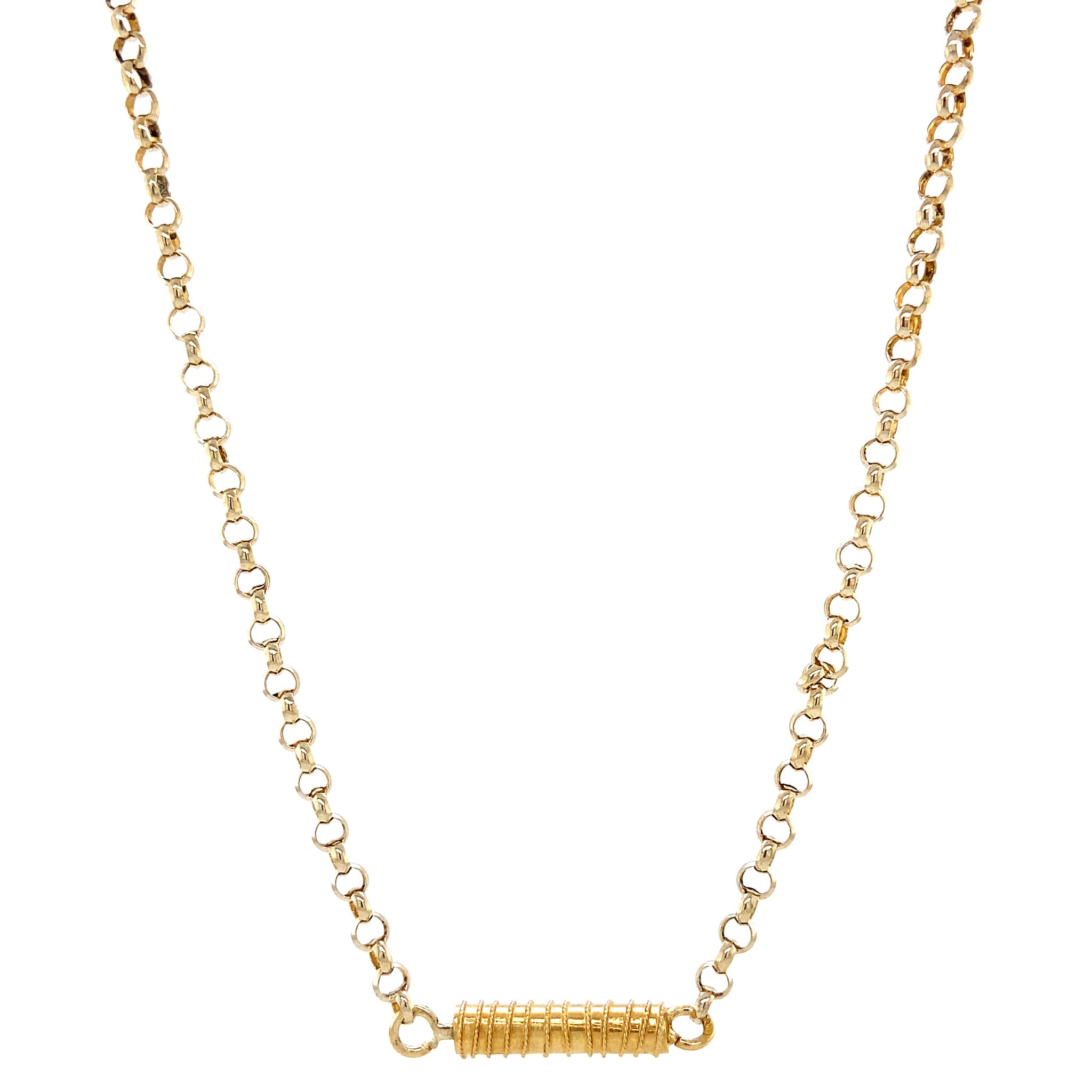 Gouden jasseron collier 14 krt
