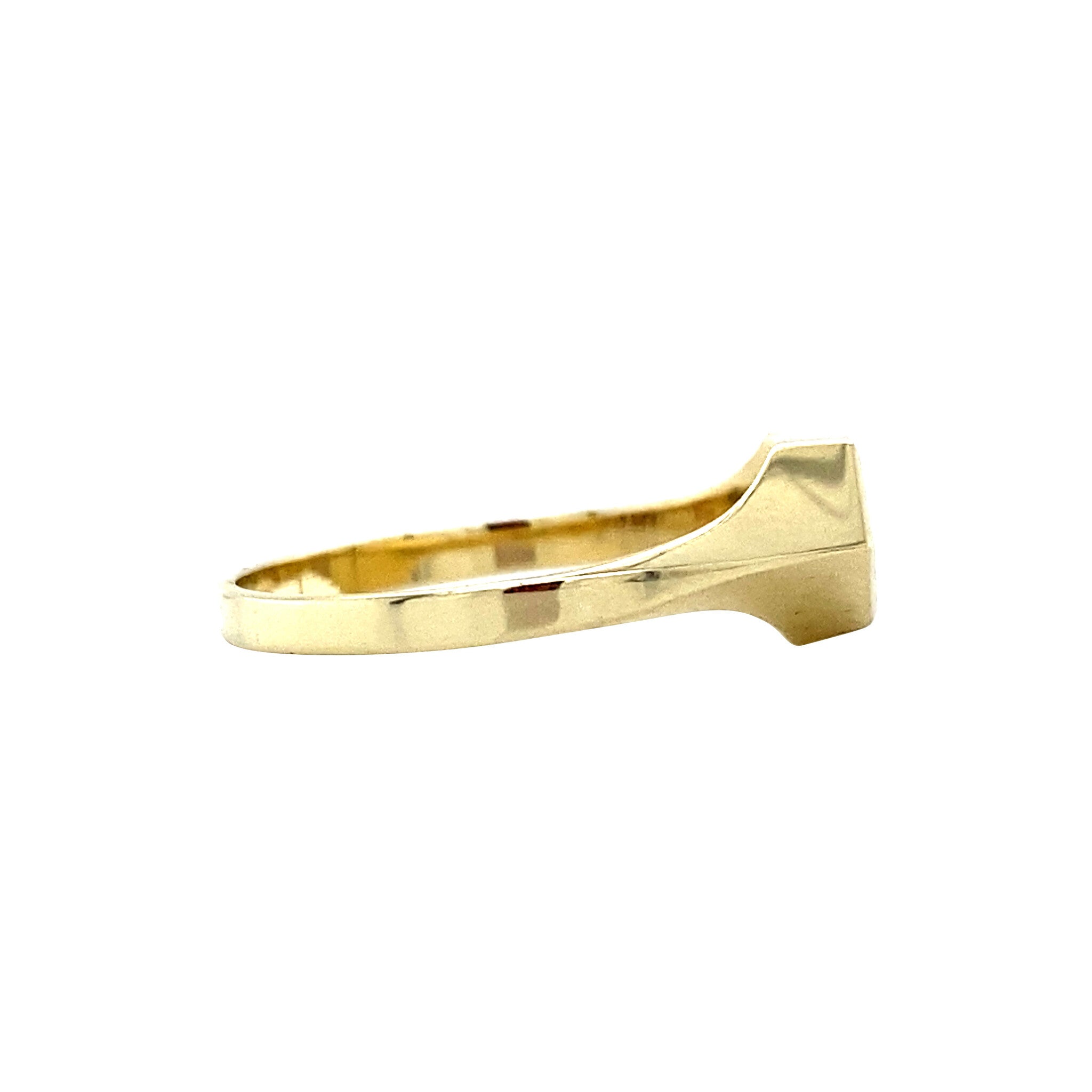 Gouden zegelring 14 krt