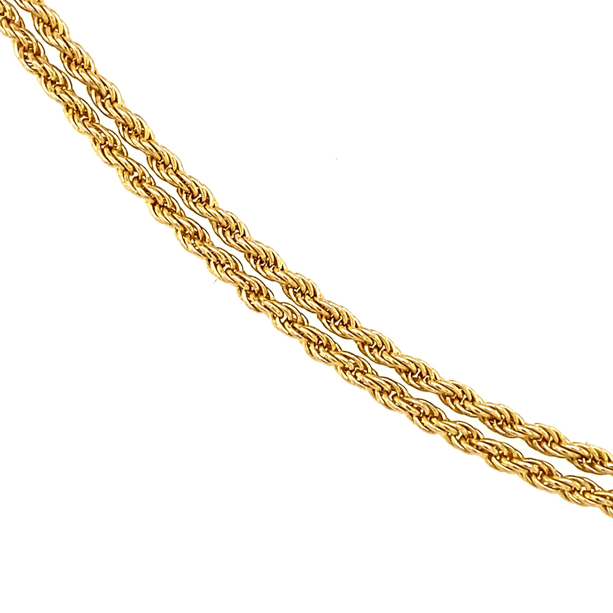 Gouden koord collier 14 krt