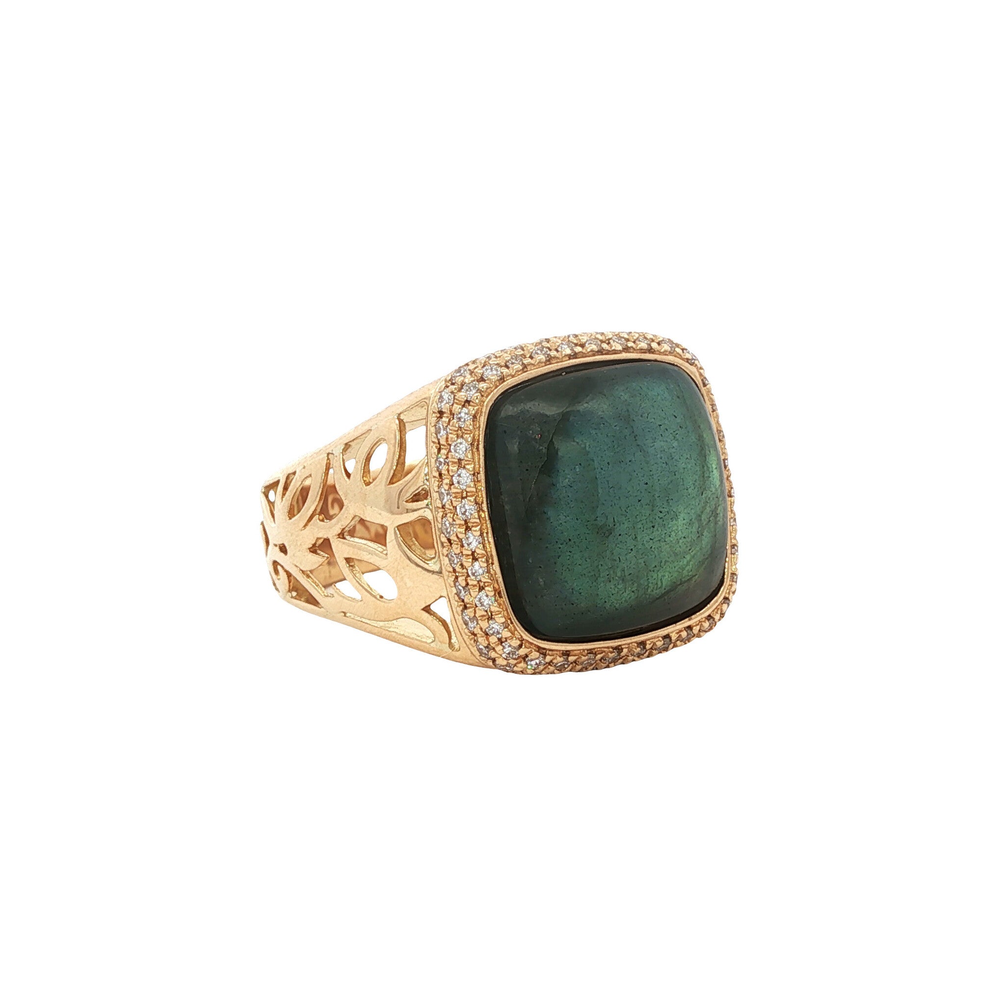 Choises by DL Classic medium ajour ring 18 kt