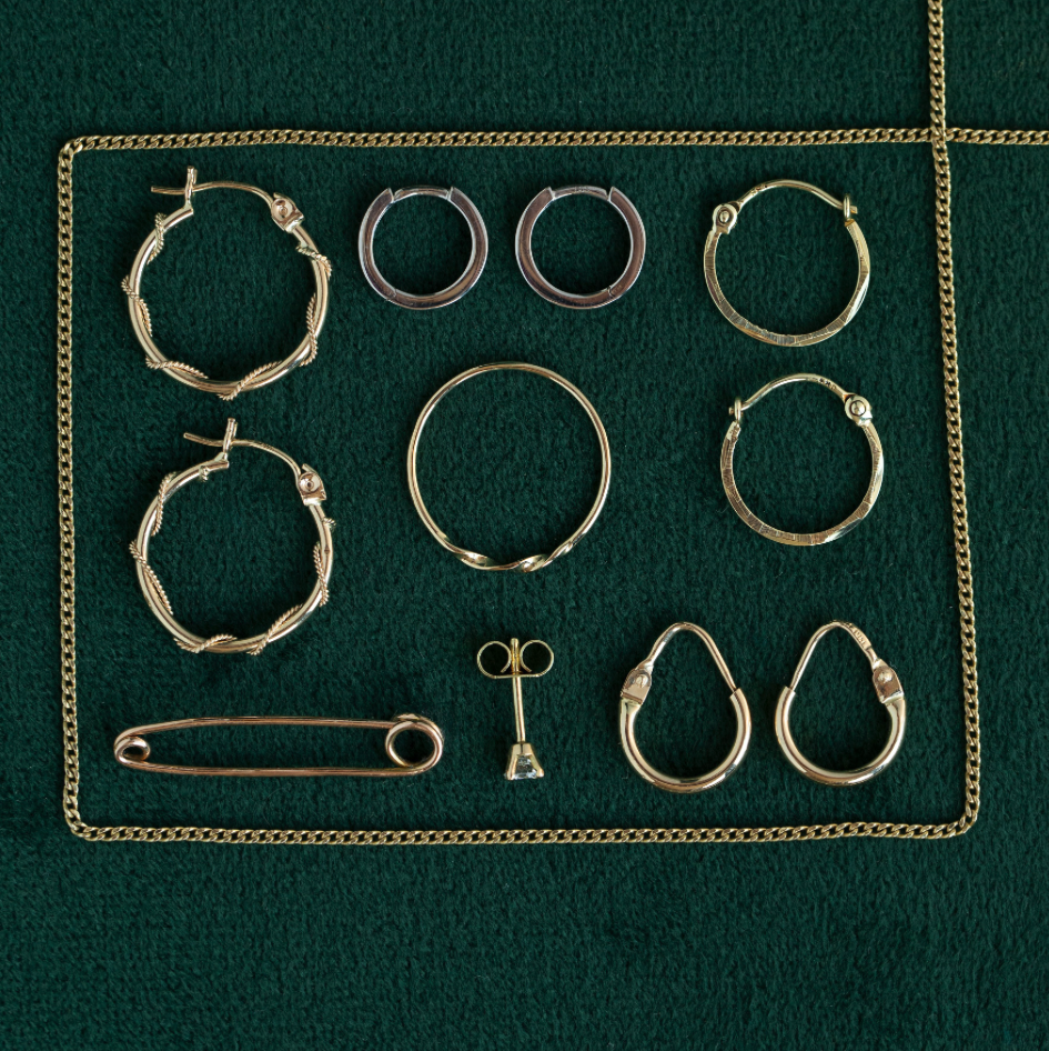 Gouden fantasie oorringen 14 krt
