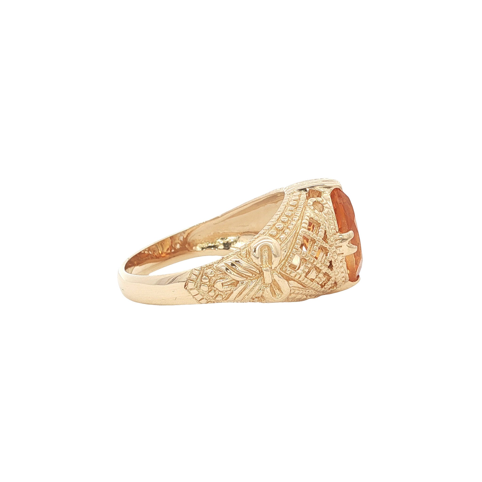Gouden ring met citrien 14 kt