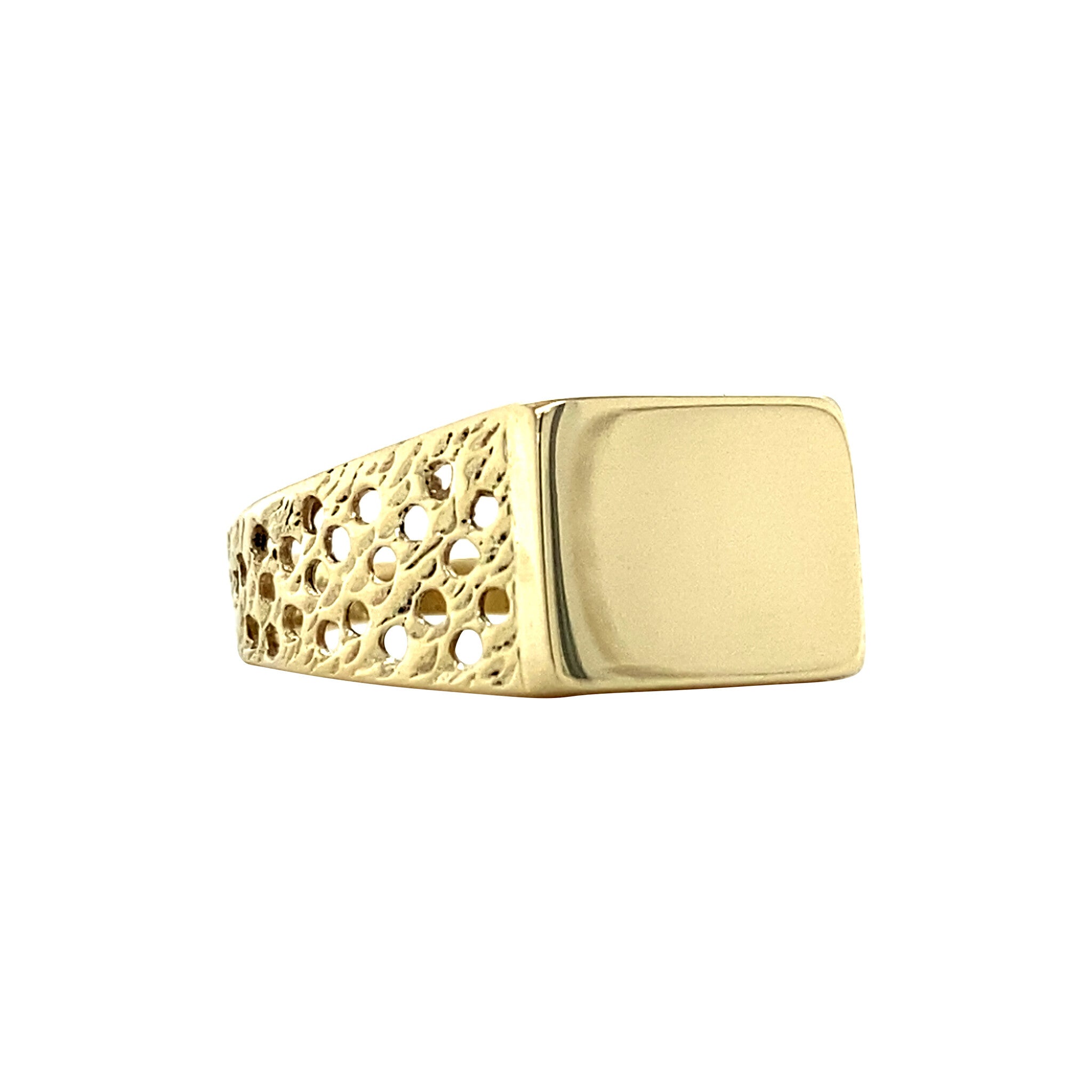 Vintage 14 kt gold signet ring