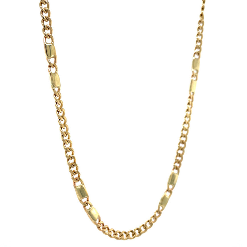 Gouden vintage fantasie collier 14 krt