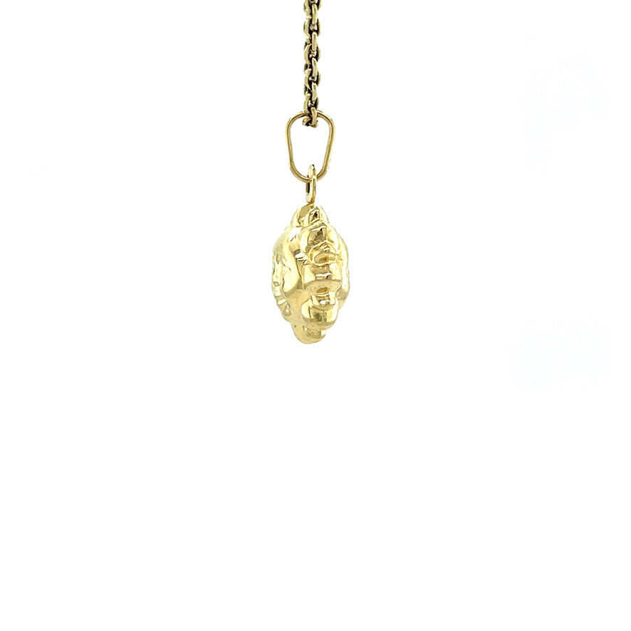 Gouden vintage zon hanger 14 kt