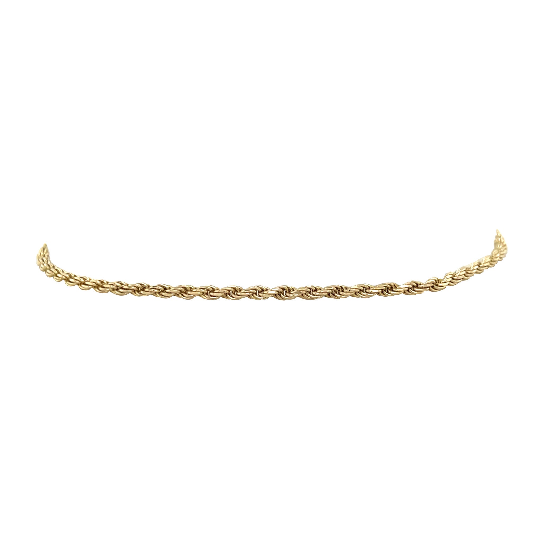 Gouden vintage koord armband 14 kt