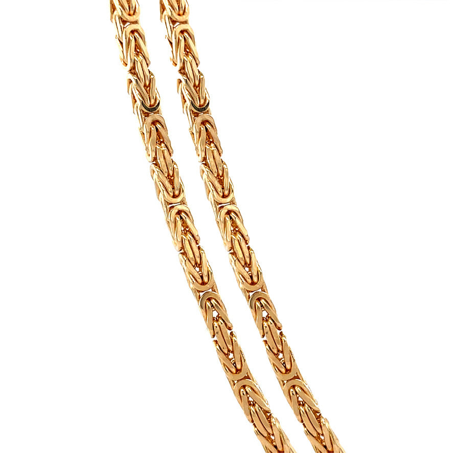 Gouden vintage konings collier 18 krt