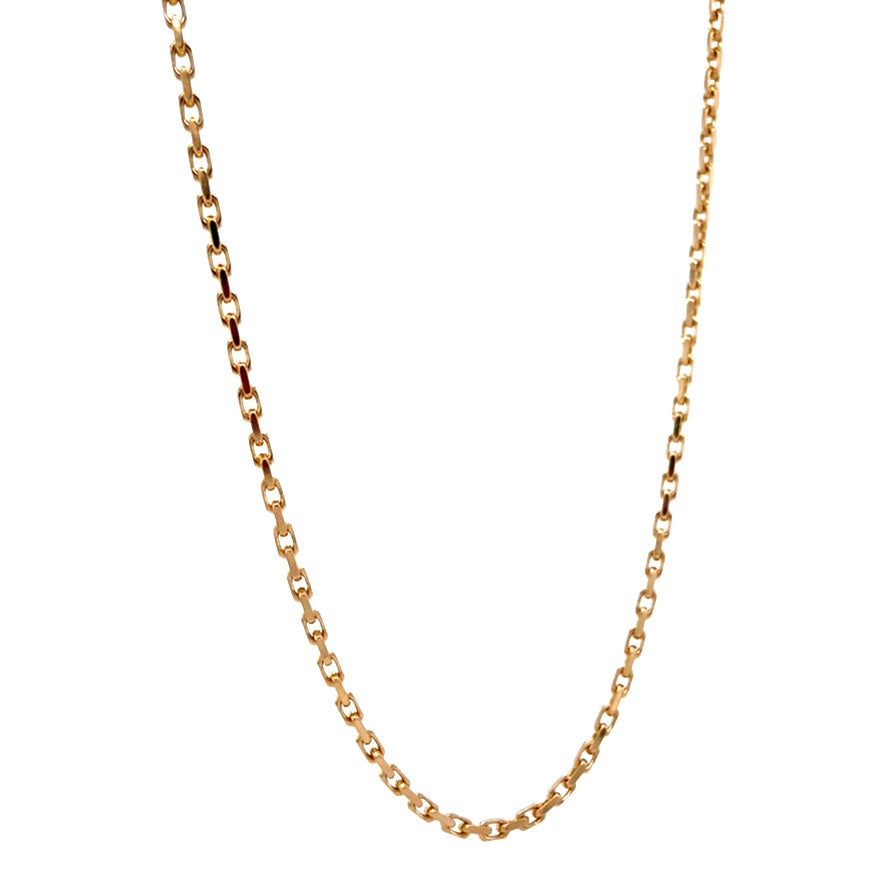 Gouden vintage anker collier 14 krt