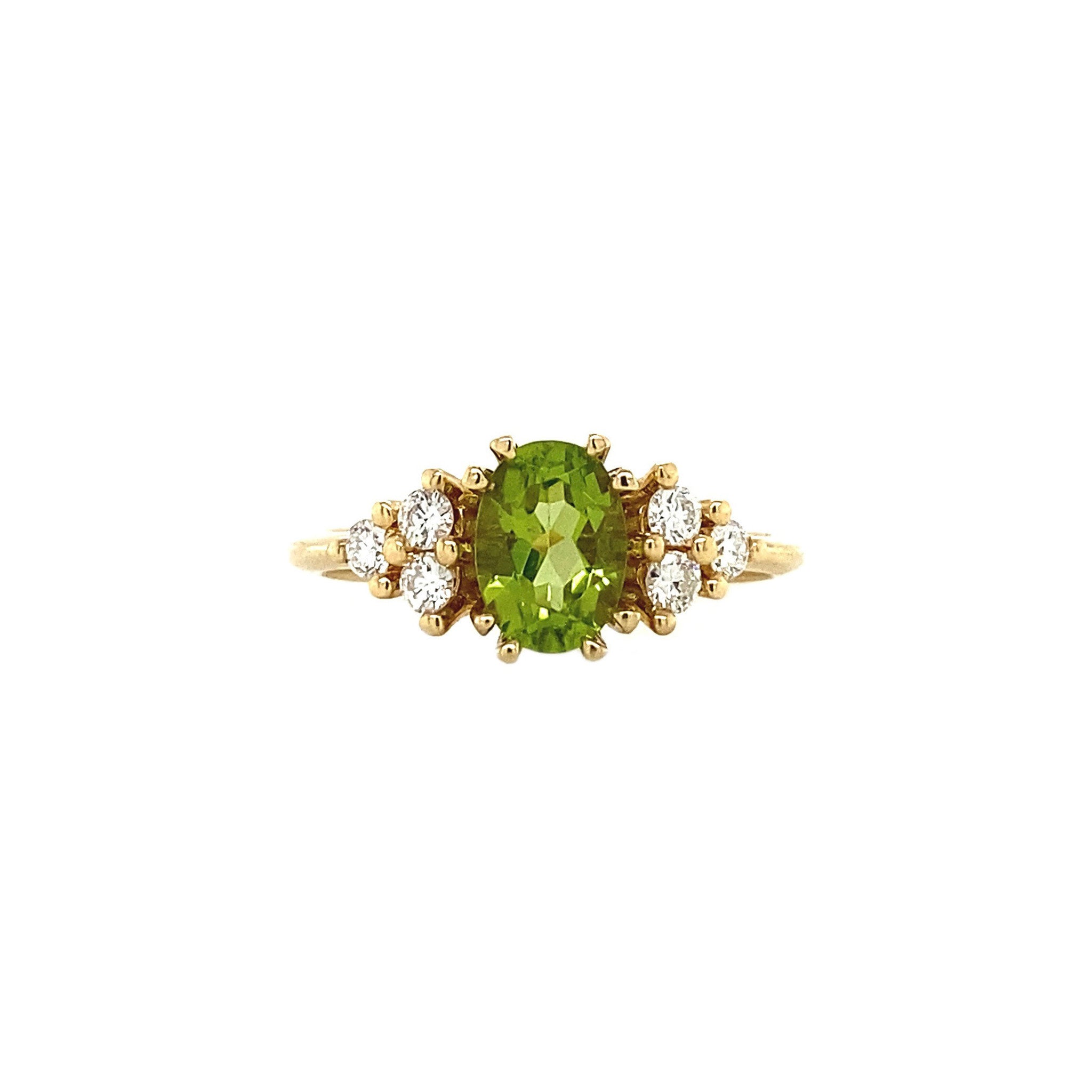 Audrey ring 14 krt - Lime