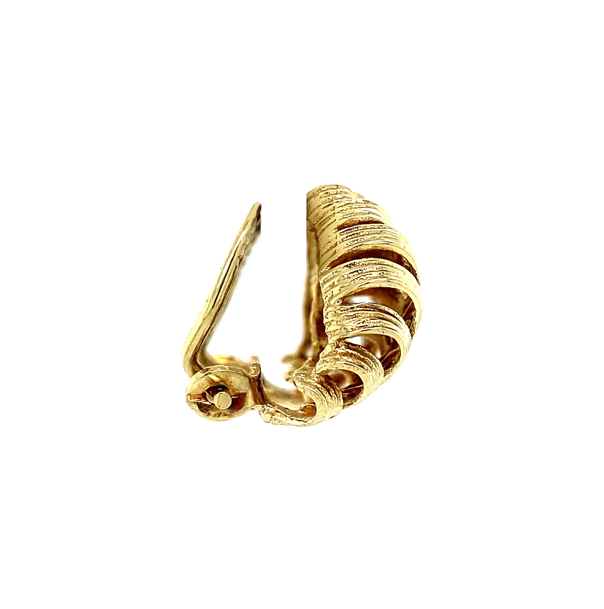 14 kt gold fantasy ear clips