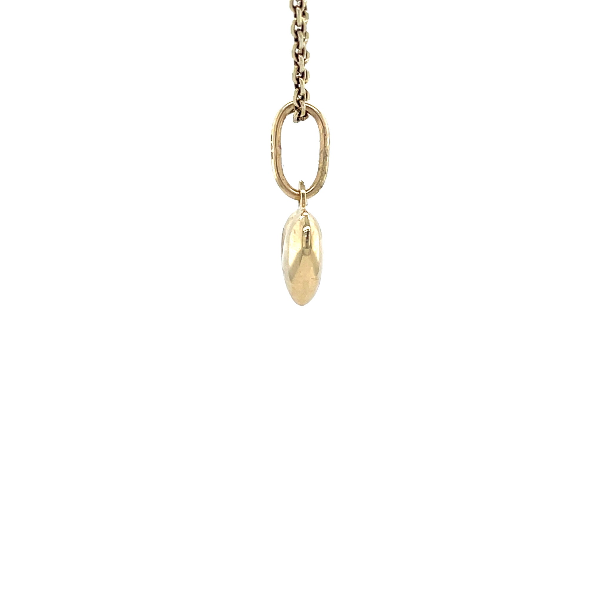 Gouden vintage hart hanger 14 krt