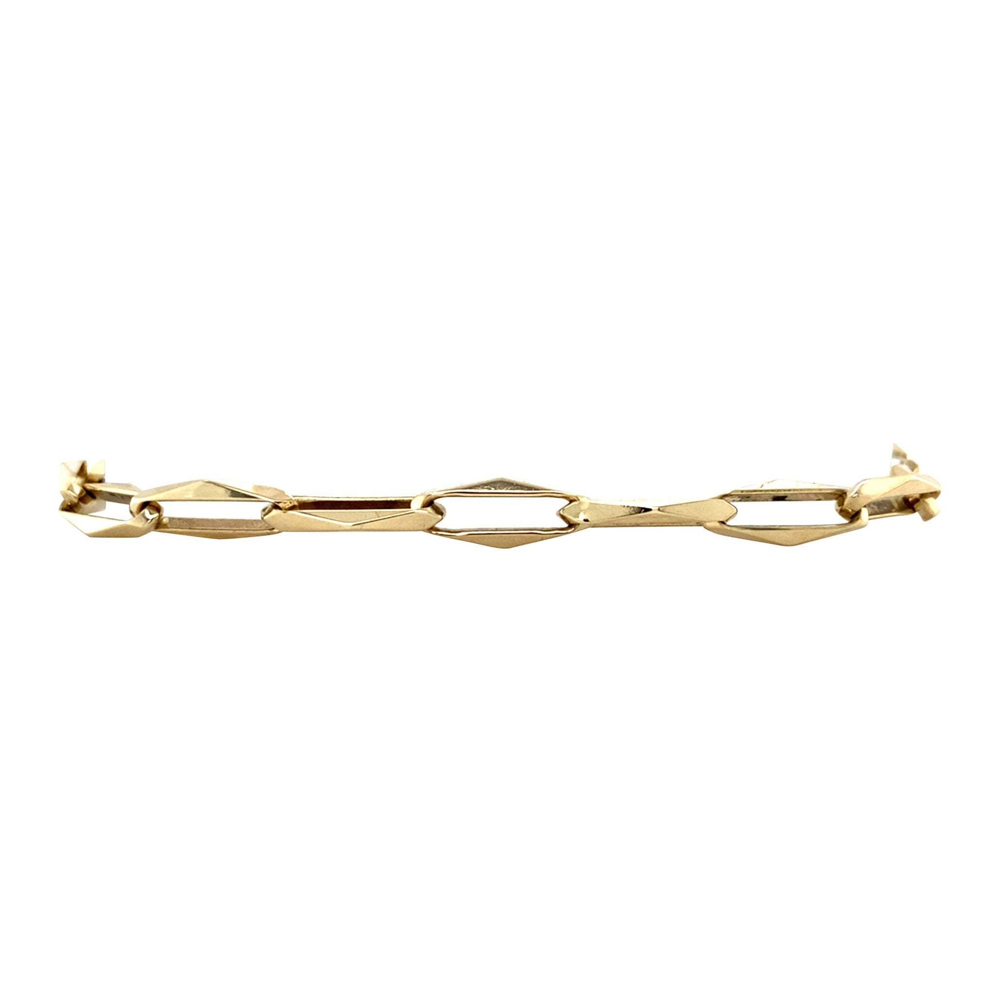 Gouden vintage closed for ever armband 14 krt