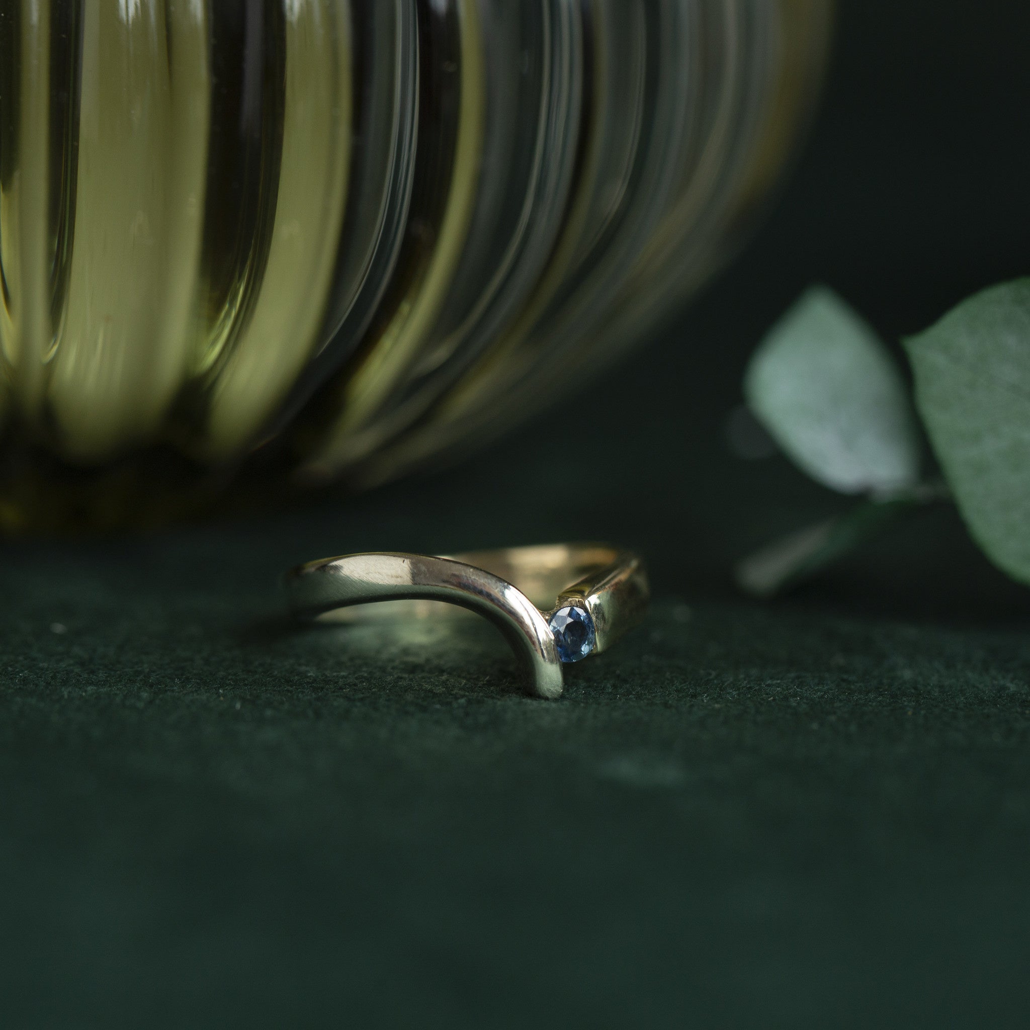 Sapphire ring 12 kt