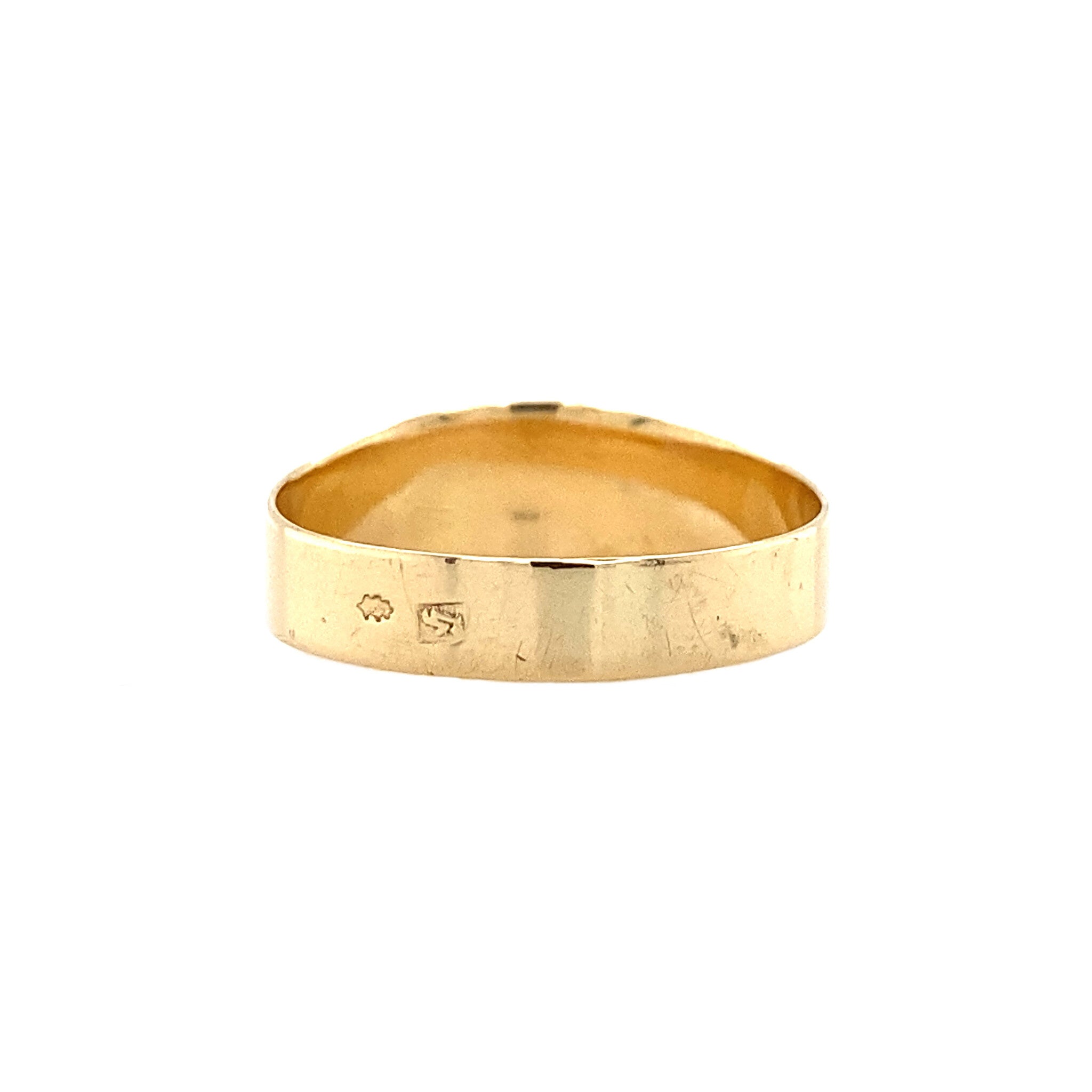 14 kt gold ring with garnet