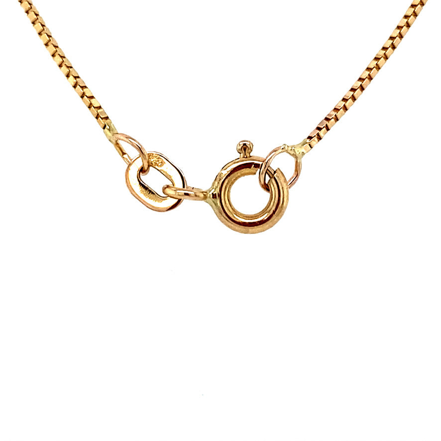 Gold venetian necklace 14 krt