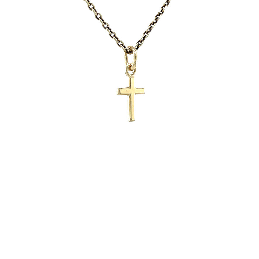 Gouden kruis hanger 14 krt